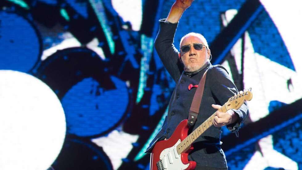 Pete Townshend spielt Gitarre
