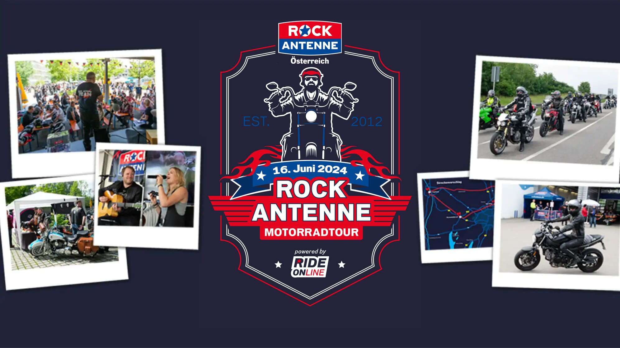 Die ROCK ANTENNE Österreich Motorradtour 2024 - powered by RIDE ONline!