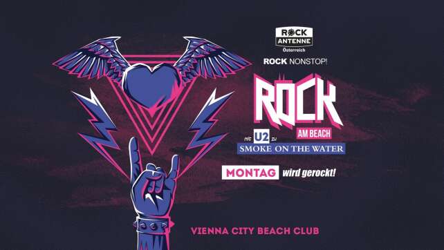 Jeden Montag: Rock am Beach im Vienna City Beach Club