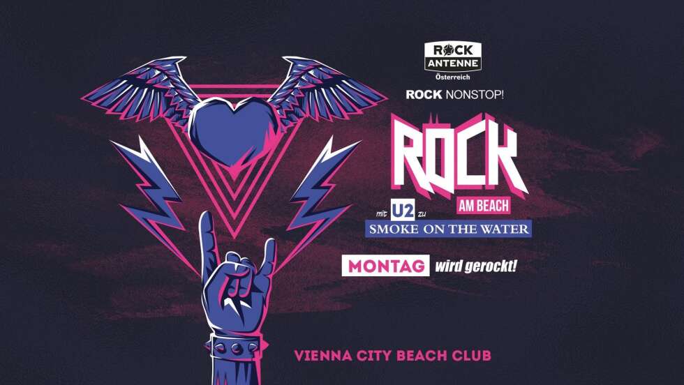 Jeden Montag: Rock am Beach im Vienna City Beach Club