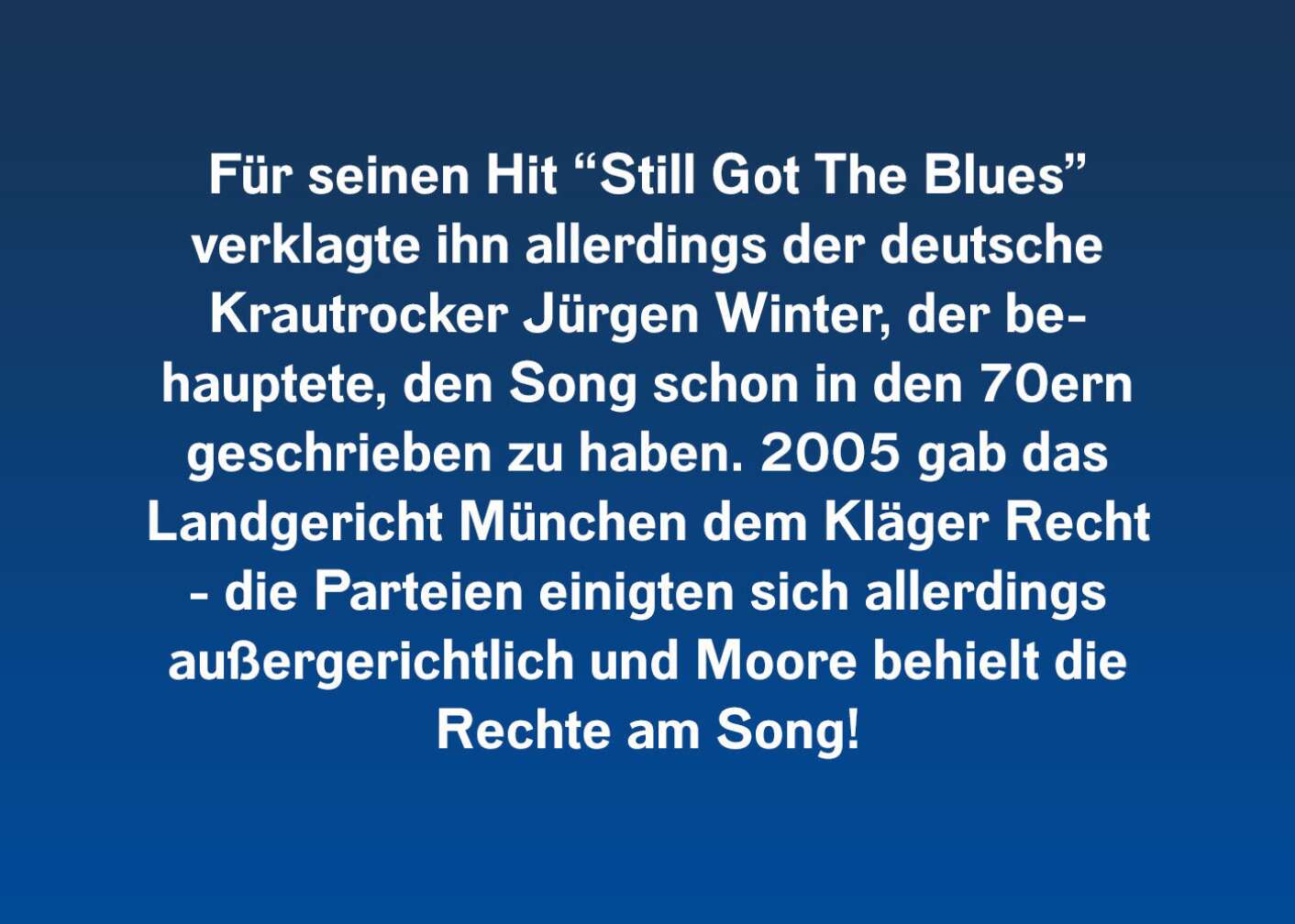 7 Fakten über Gary Moore