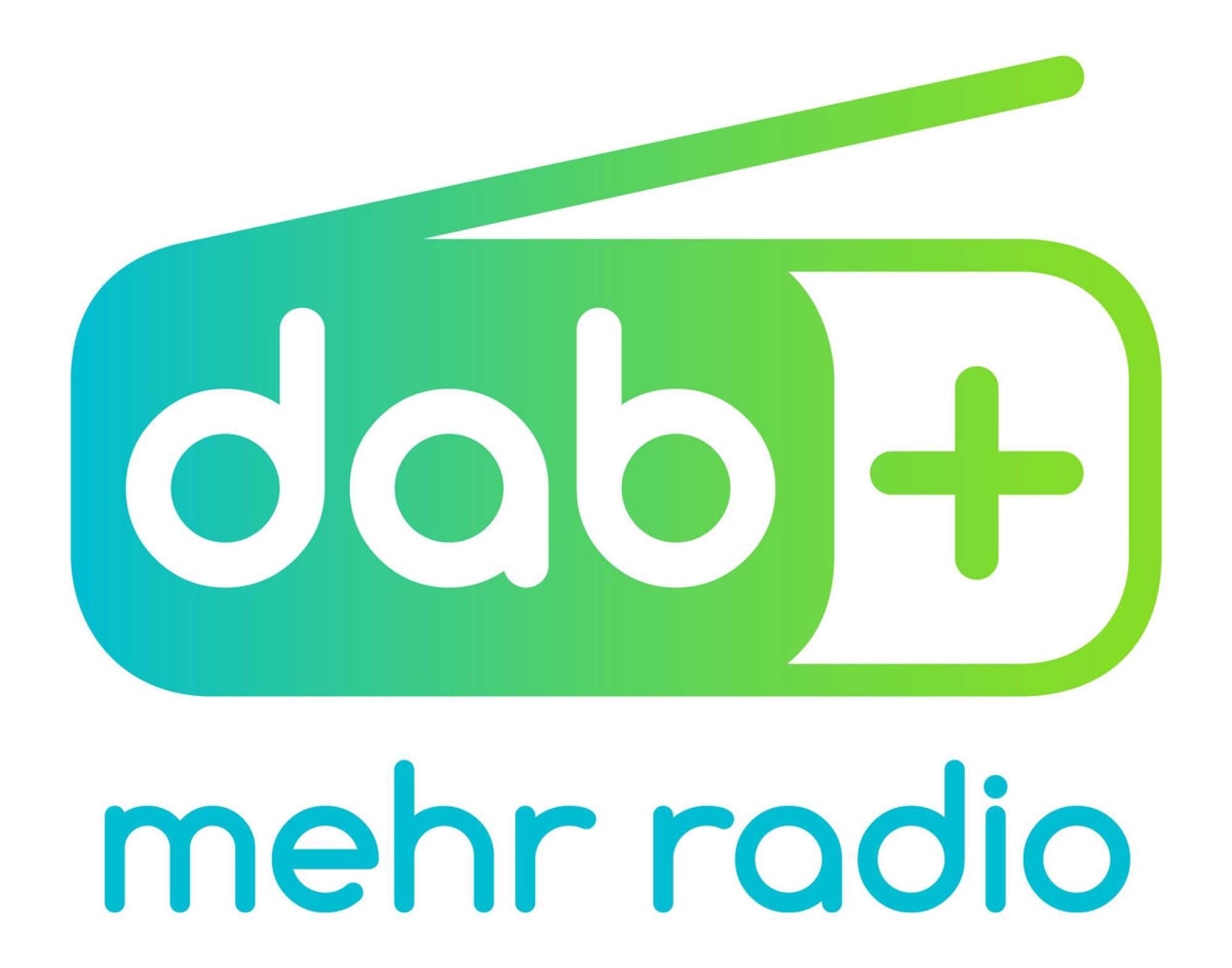 Logo mit der Aufschrift DAB+ - Mehr Radio