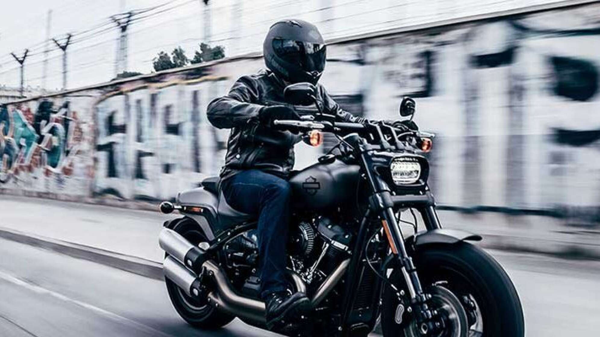 Foto: Motorradfahrer Harley-Davidson