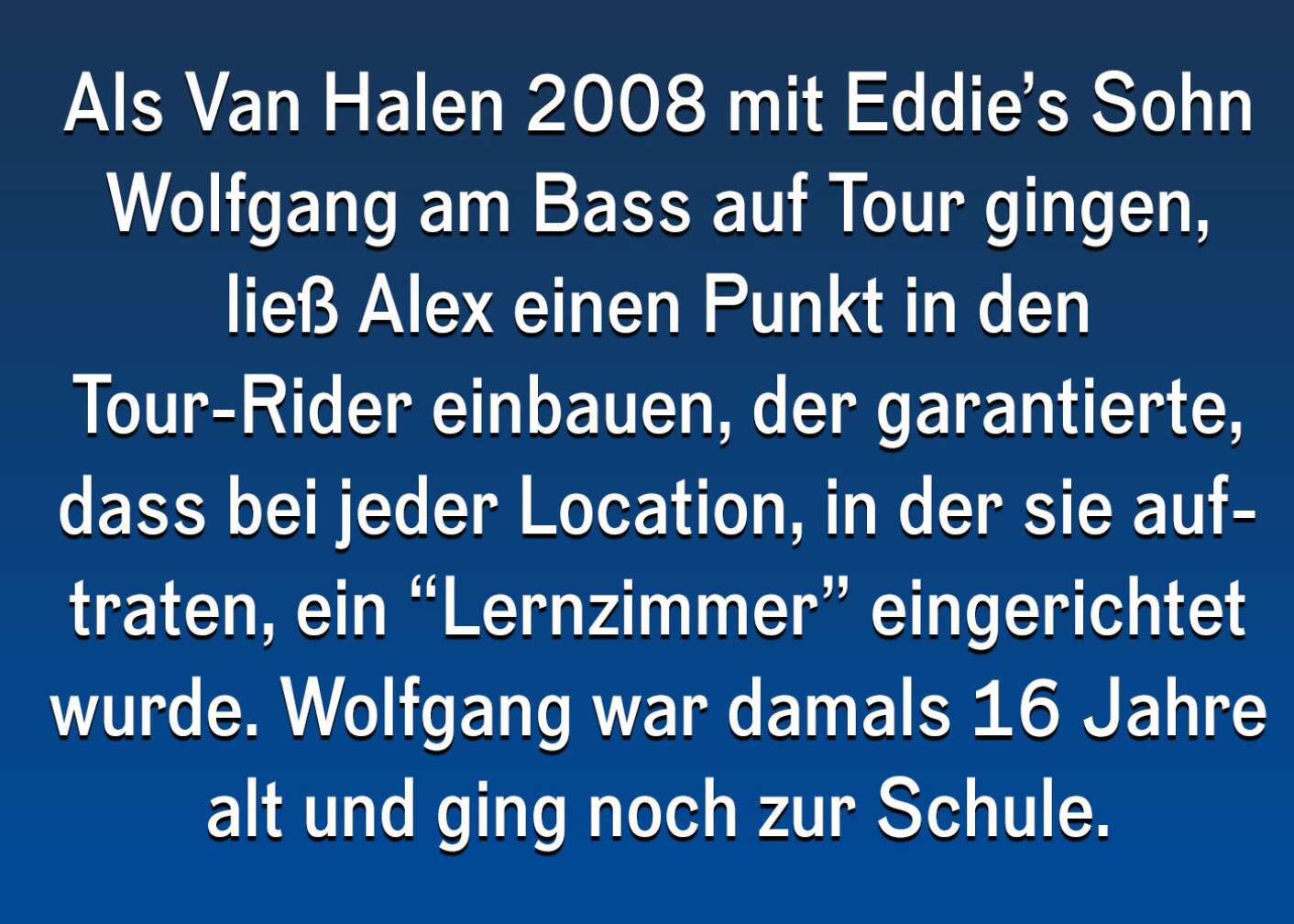 Fakten über Alex Van Halen