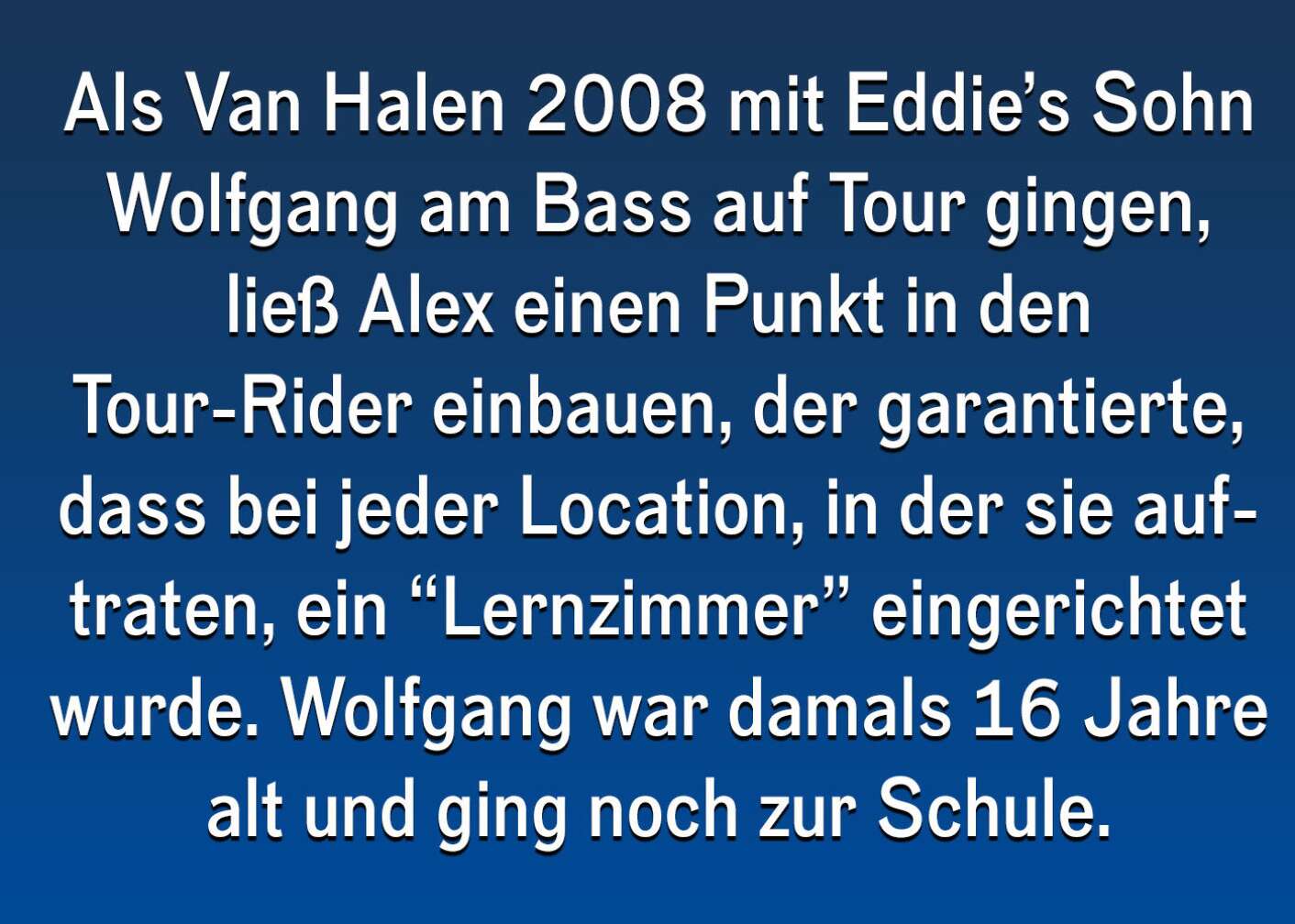 Fakten über Alex Van Halen