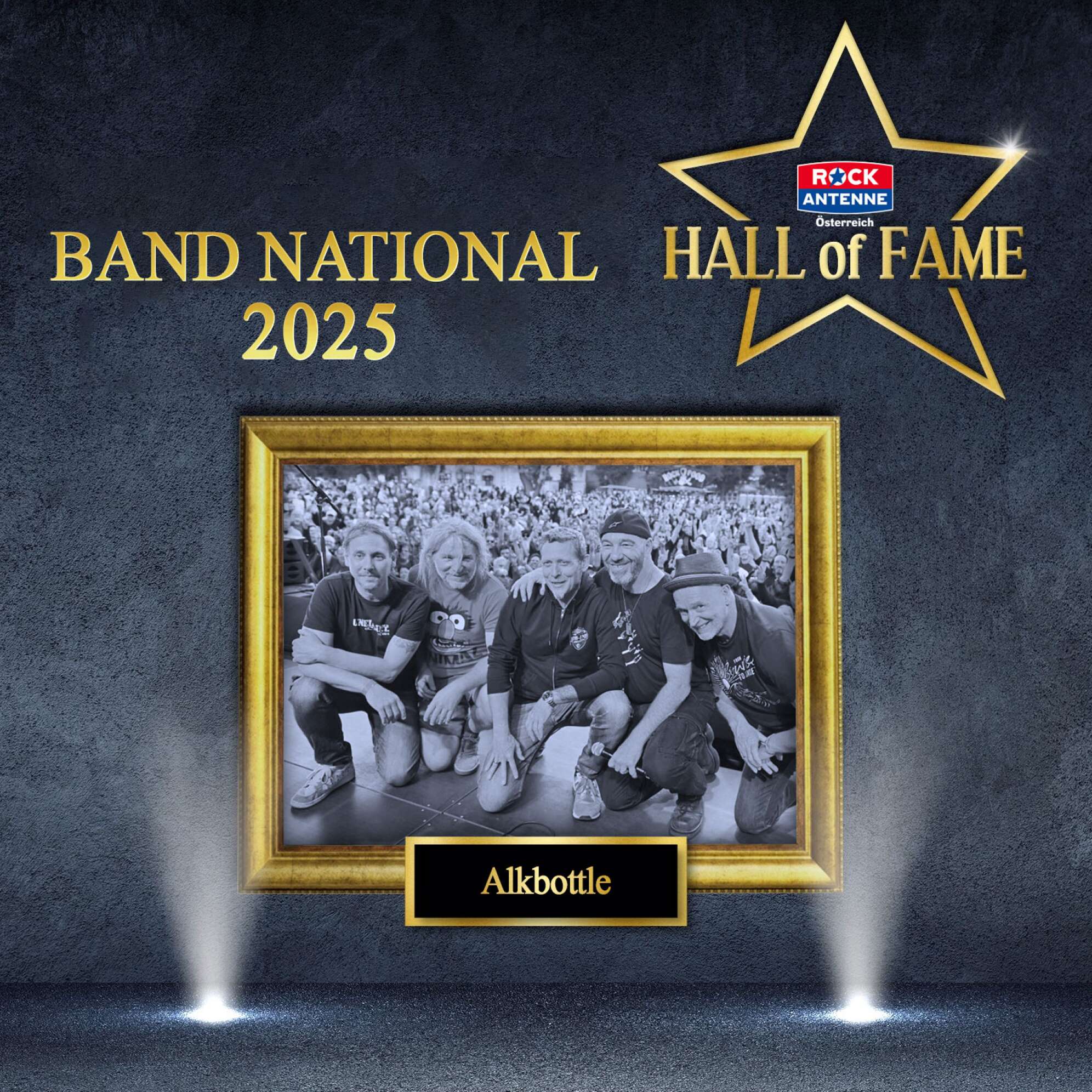 Die Hall Of Fame Gewinner 2025 der Kategorie ROCK ANTENNE Österreich Band National: Alkbottle