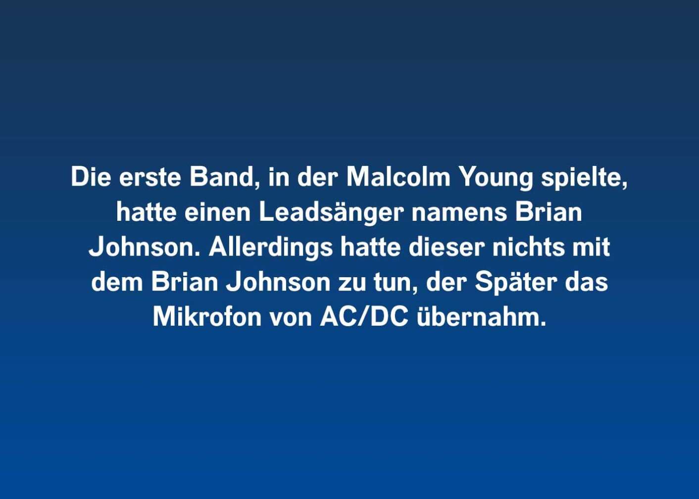 Fakten über AC/DC