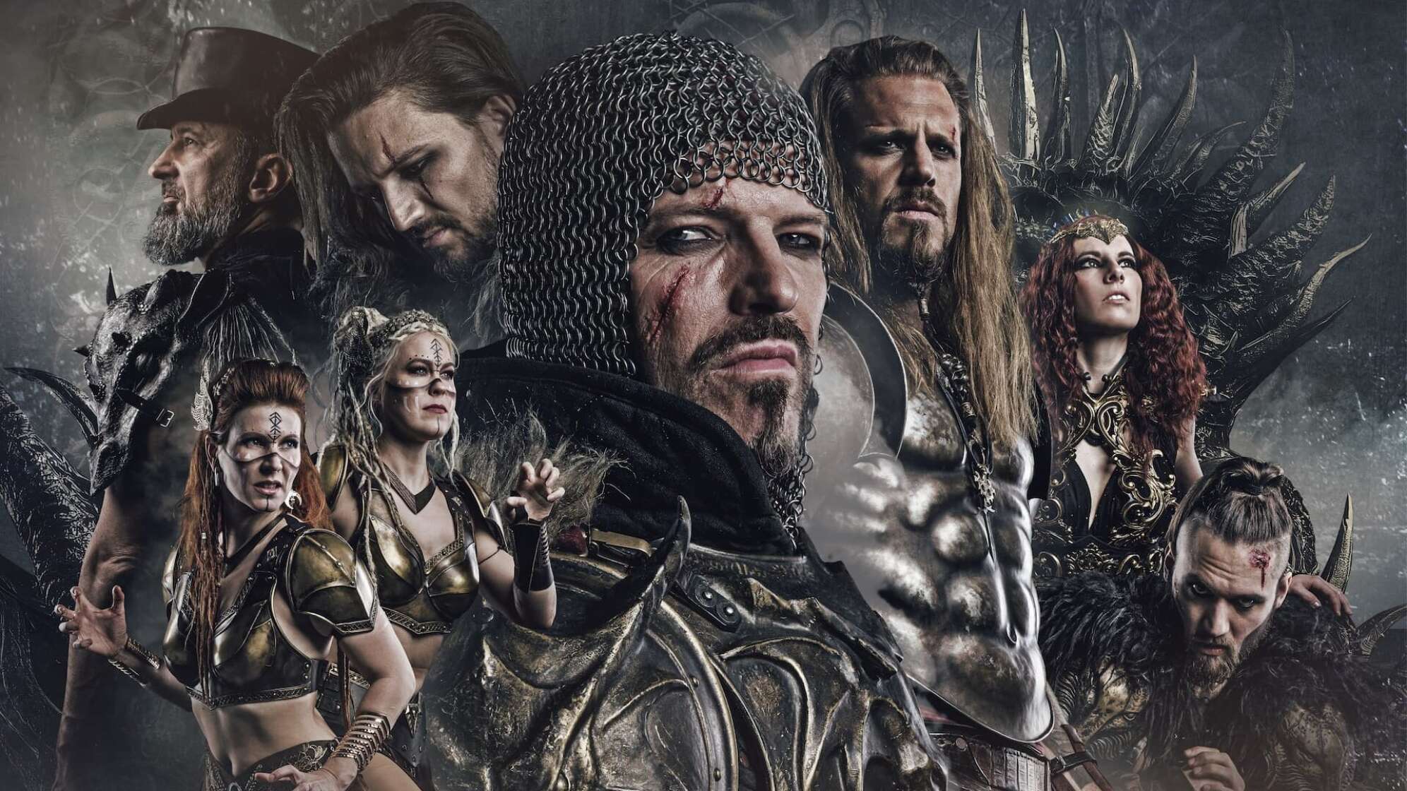 die Bandmitglieder von Feuerschwanz