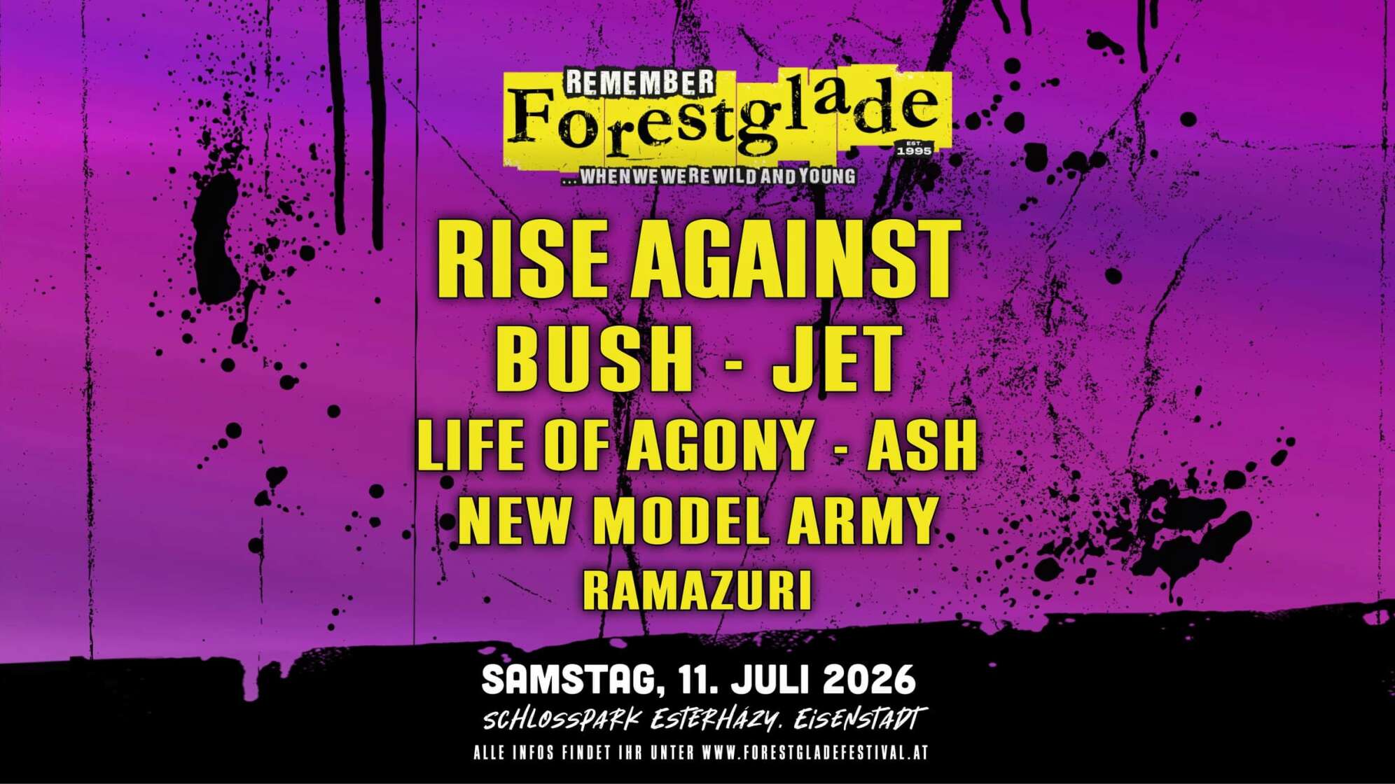 das Plakat des Forestglade Festivals 2026