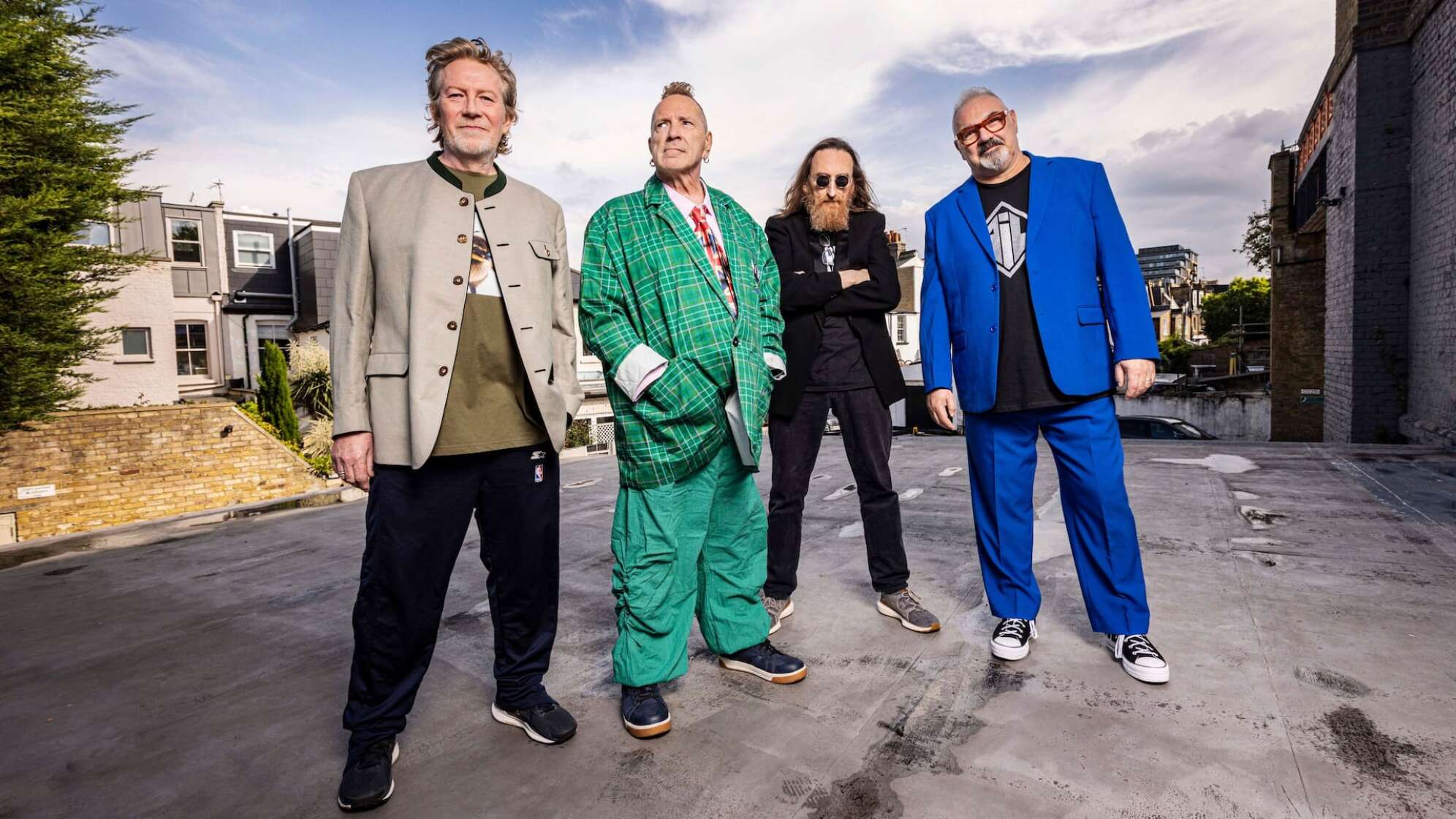 die vier Bandmitglieder von Public Image Ltd