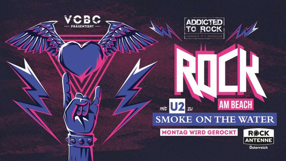 Ab 05.06.2023 jeden Montag: Rock am Beach im Vienna City Beach Club