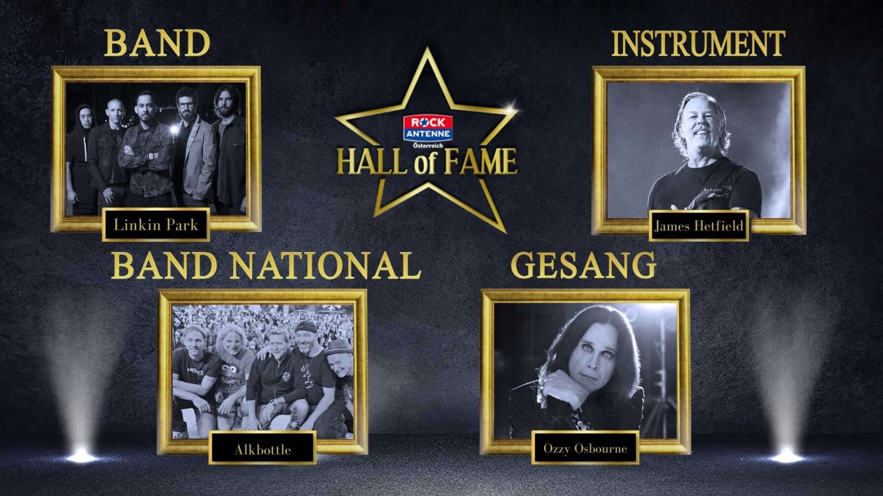 Die Hall Of Fame Gewinner 2025: Linkin Park, James Hetfield, Ozzy Osbourne und Alkbottle!