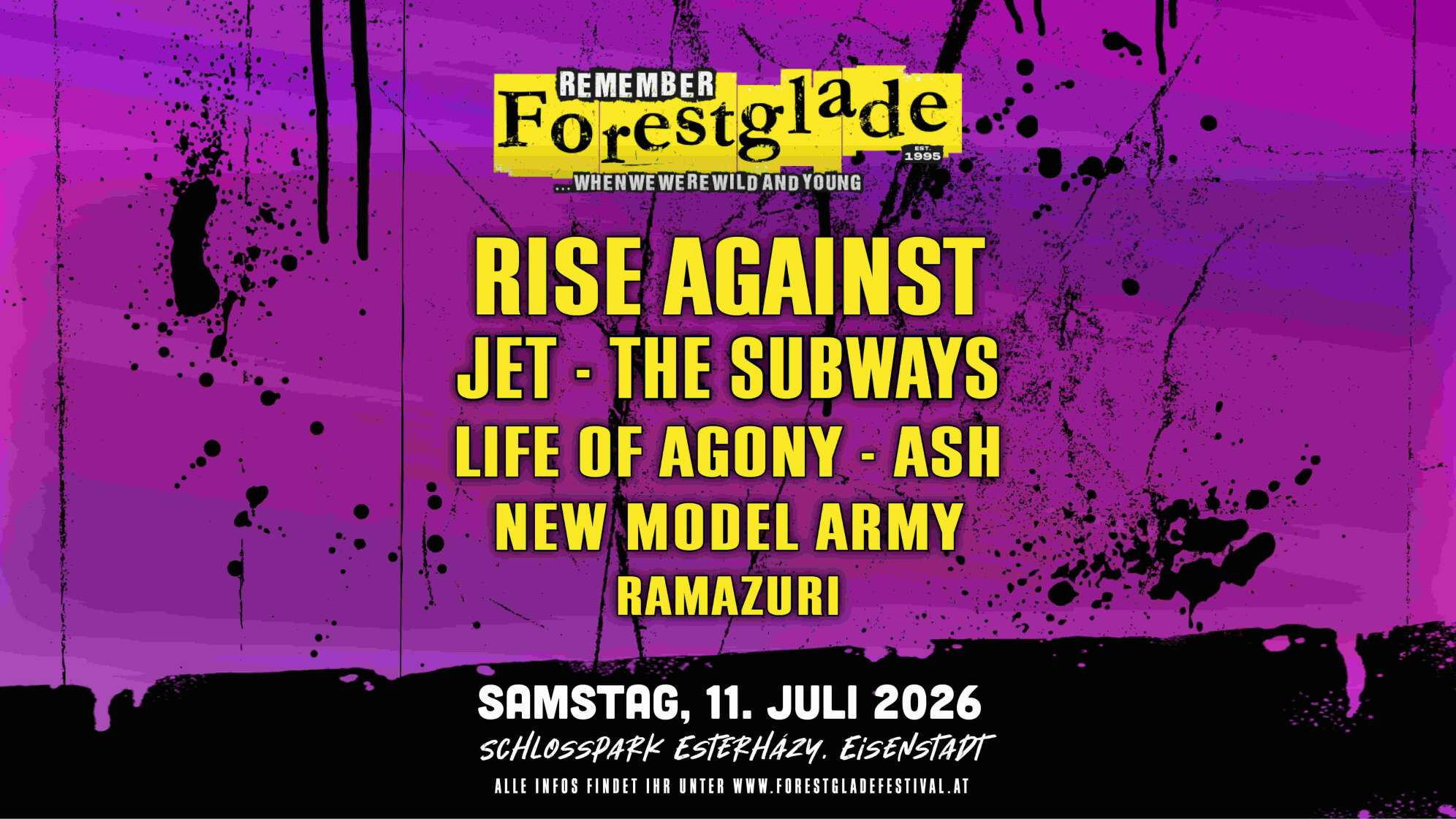 Lineup des österreichischen Festivals Forestglade