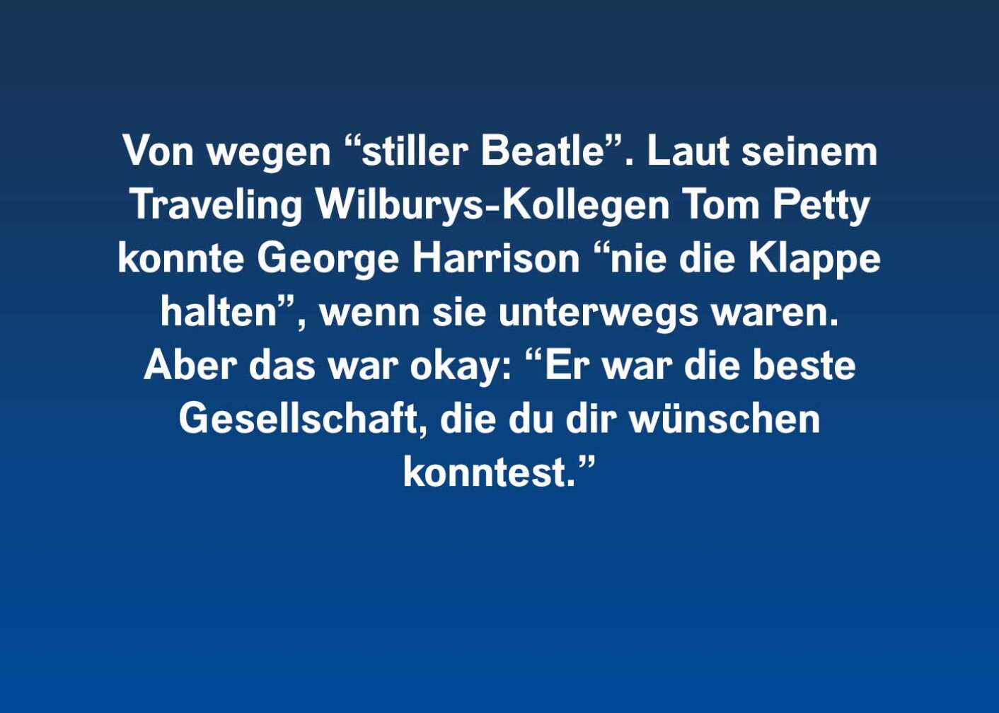 Fakten über George Harrison