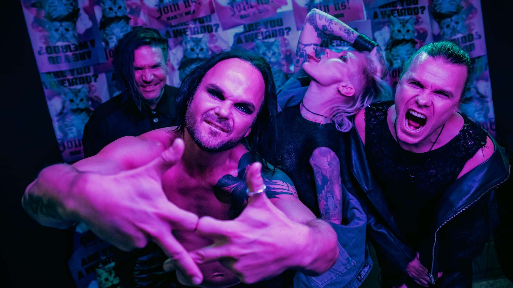 die vier Bandmitglieder von The Rasmus