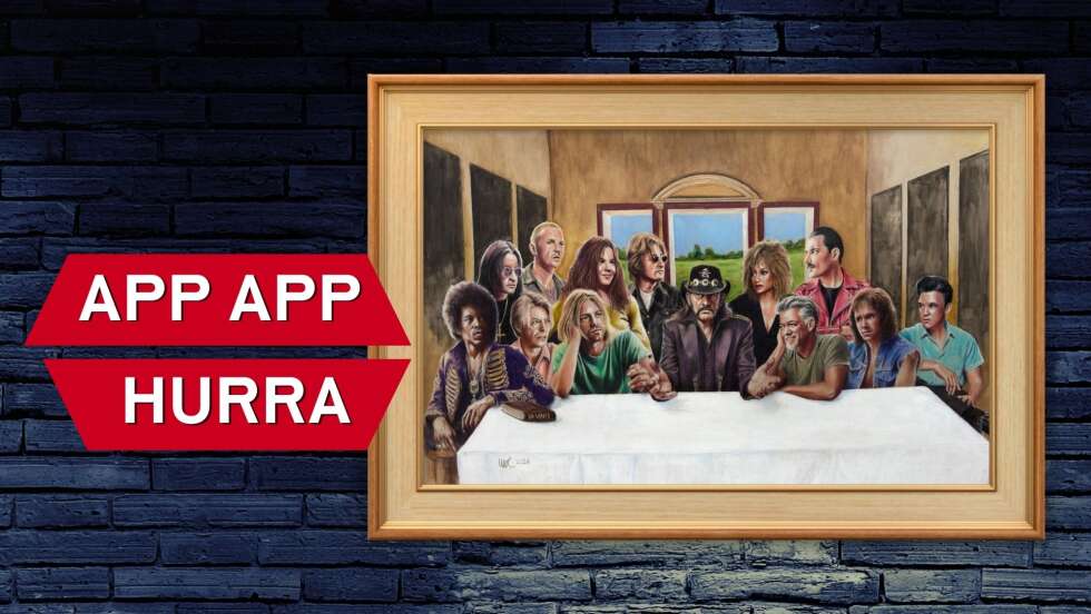 Mit der ROCK ANTENNE Österreich App ein exklusives Rockstar-Gemälde von Uwe Reber sichern!