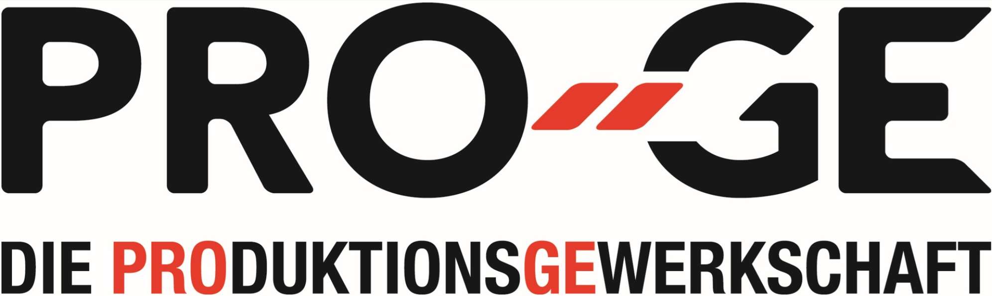 das Logo der Gewerkschaft PRO-Ge