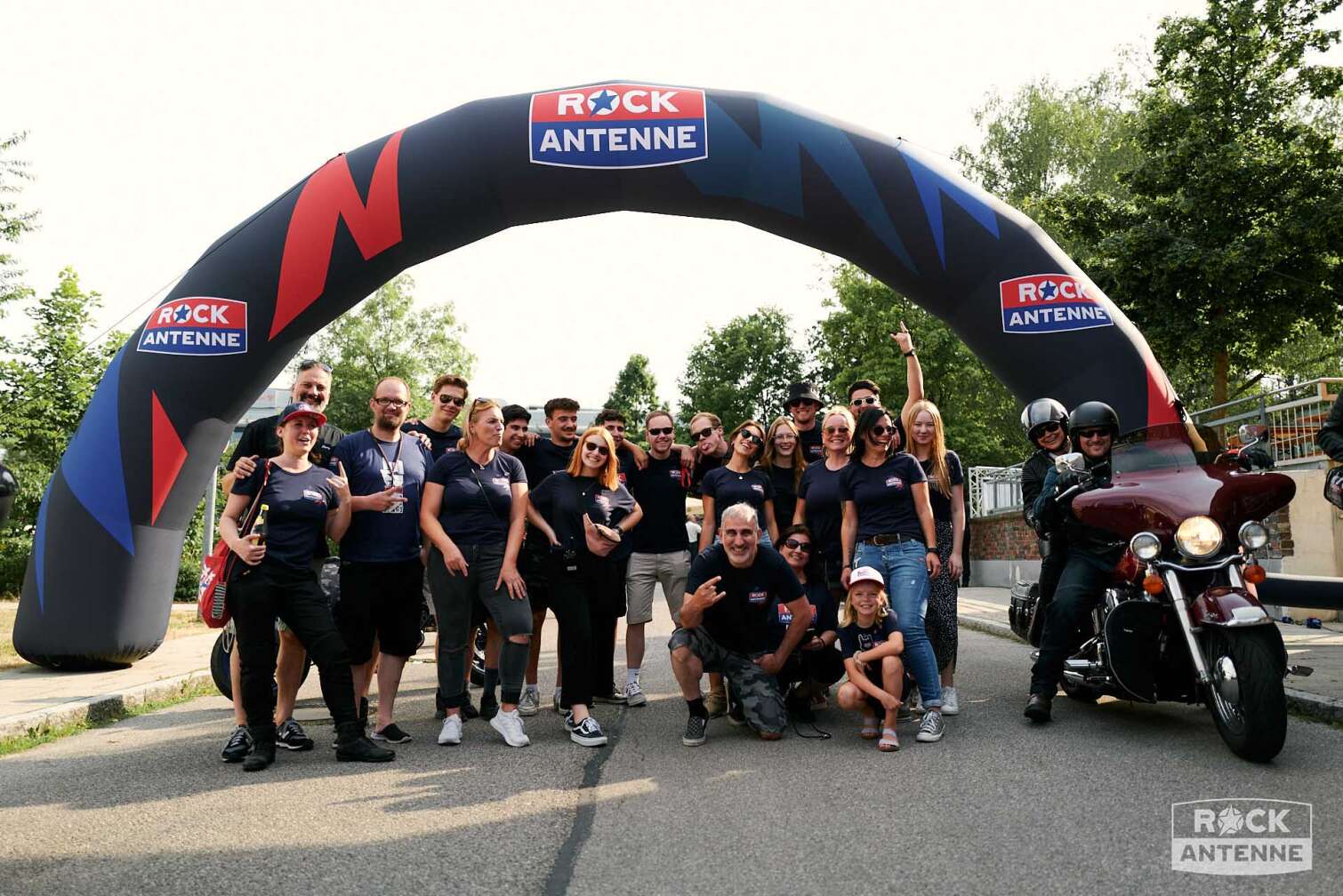 Ein Foto der ROCK ANTENNE Motorradtour 2023