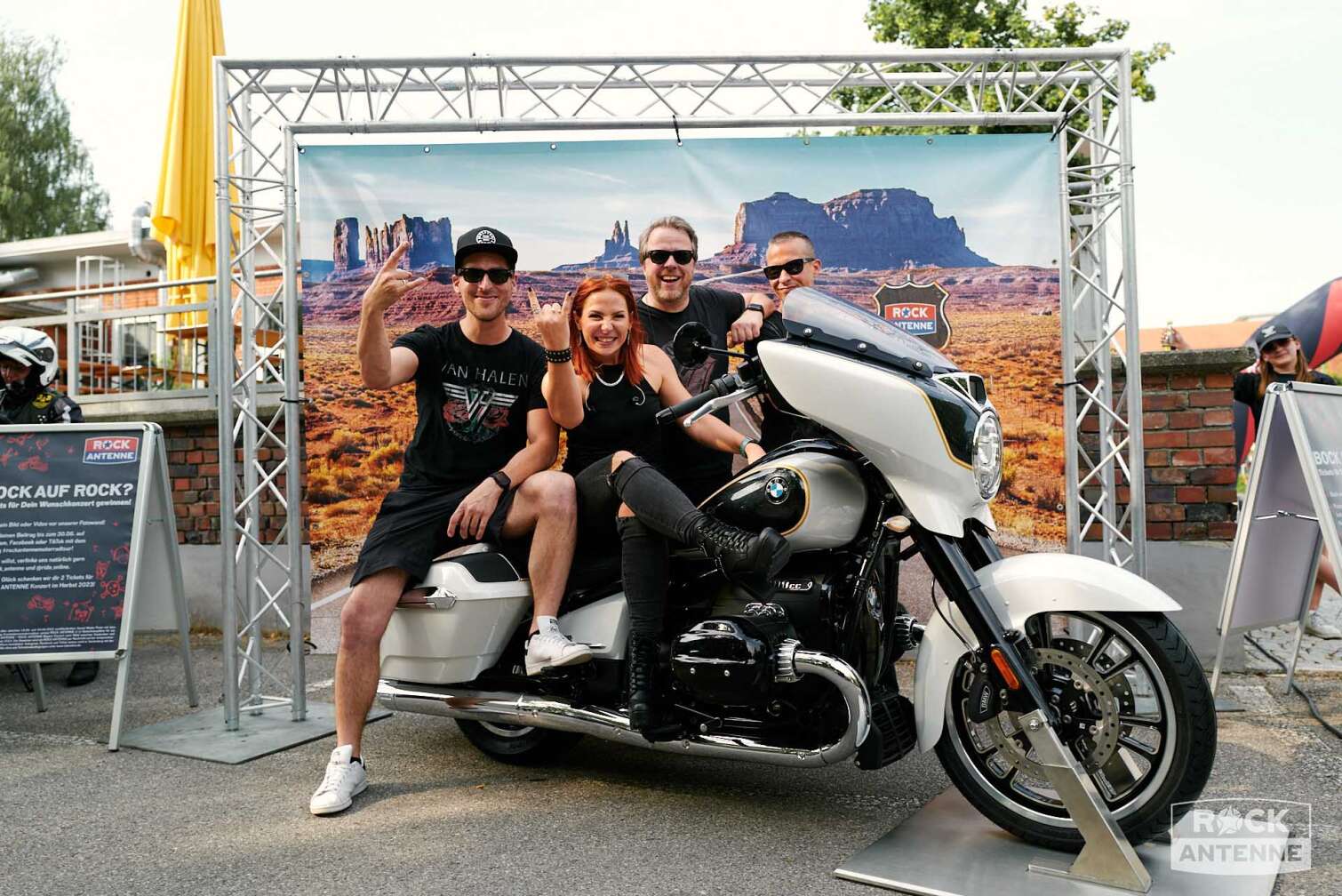 Ein Foto der ROCK ANTENNE Motorradtour 2023