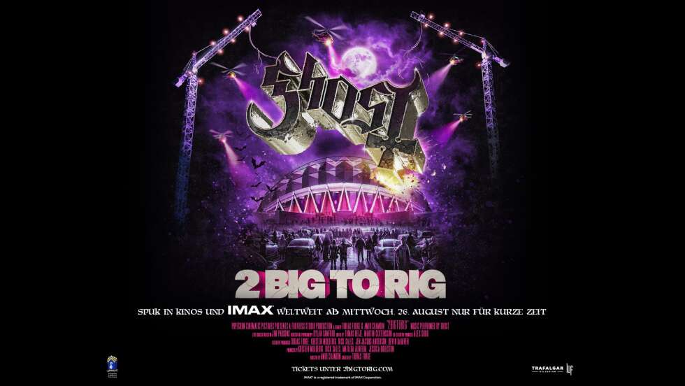 GHOST im Kino erleben mit ROCK ANTENNE Österreich