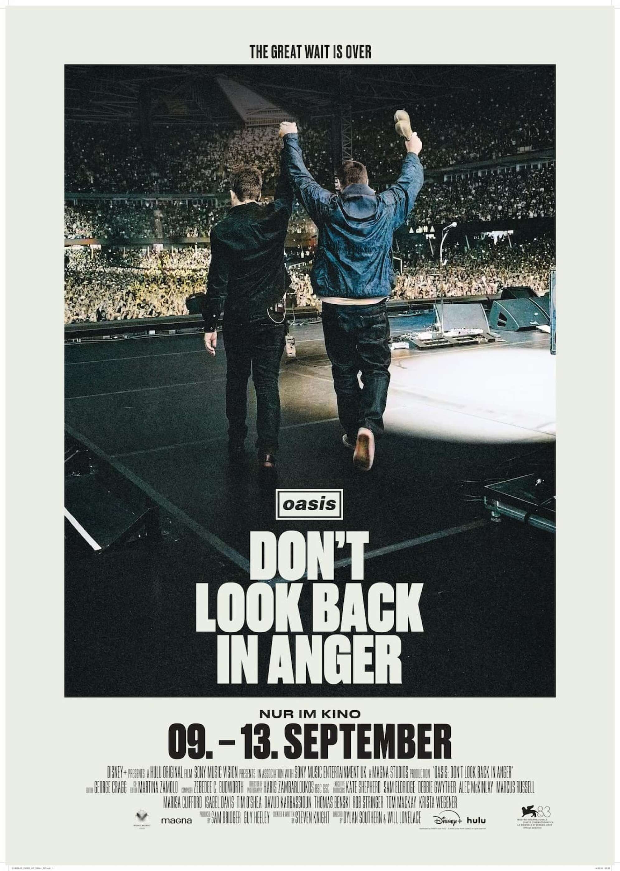 das Filmplakat zu Oasis Don't Look Back in Anger