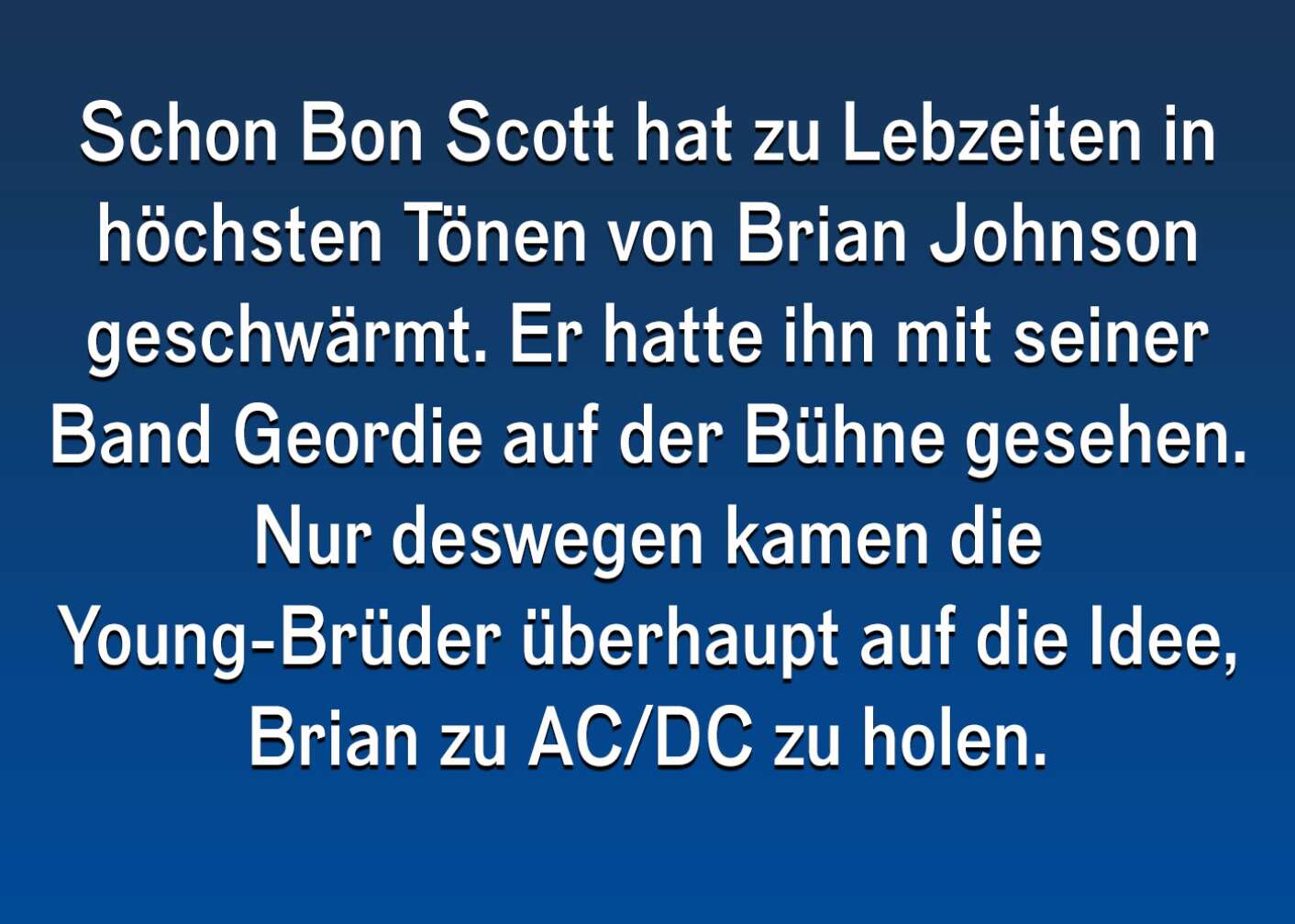 Fakt über Brian Johnson