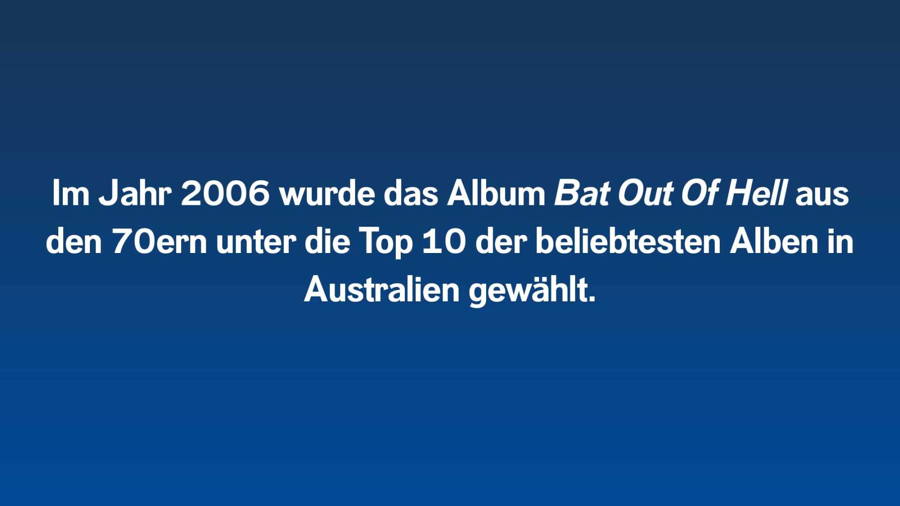 Im Jahr 2006 wurde das Album aus den 70ern unter die Top 10 der beliebtesten Alben in Australien gewählt.