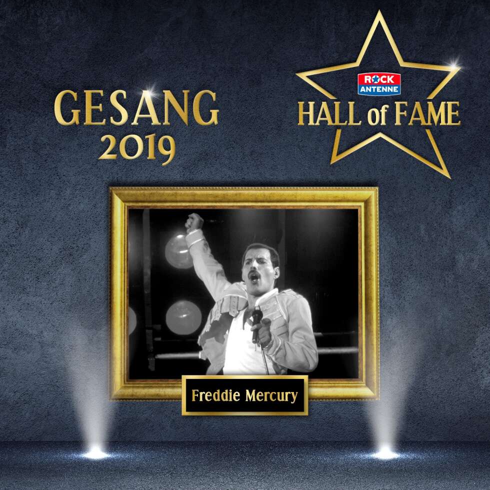 Bild der ROCK ANTENNE Hall of Fame - Gewinner Kategorie Gesang 2019: Freddie Mercury