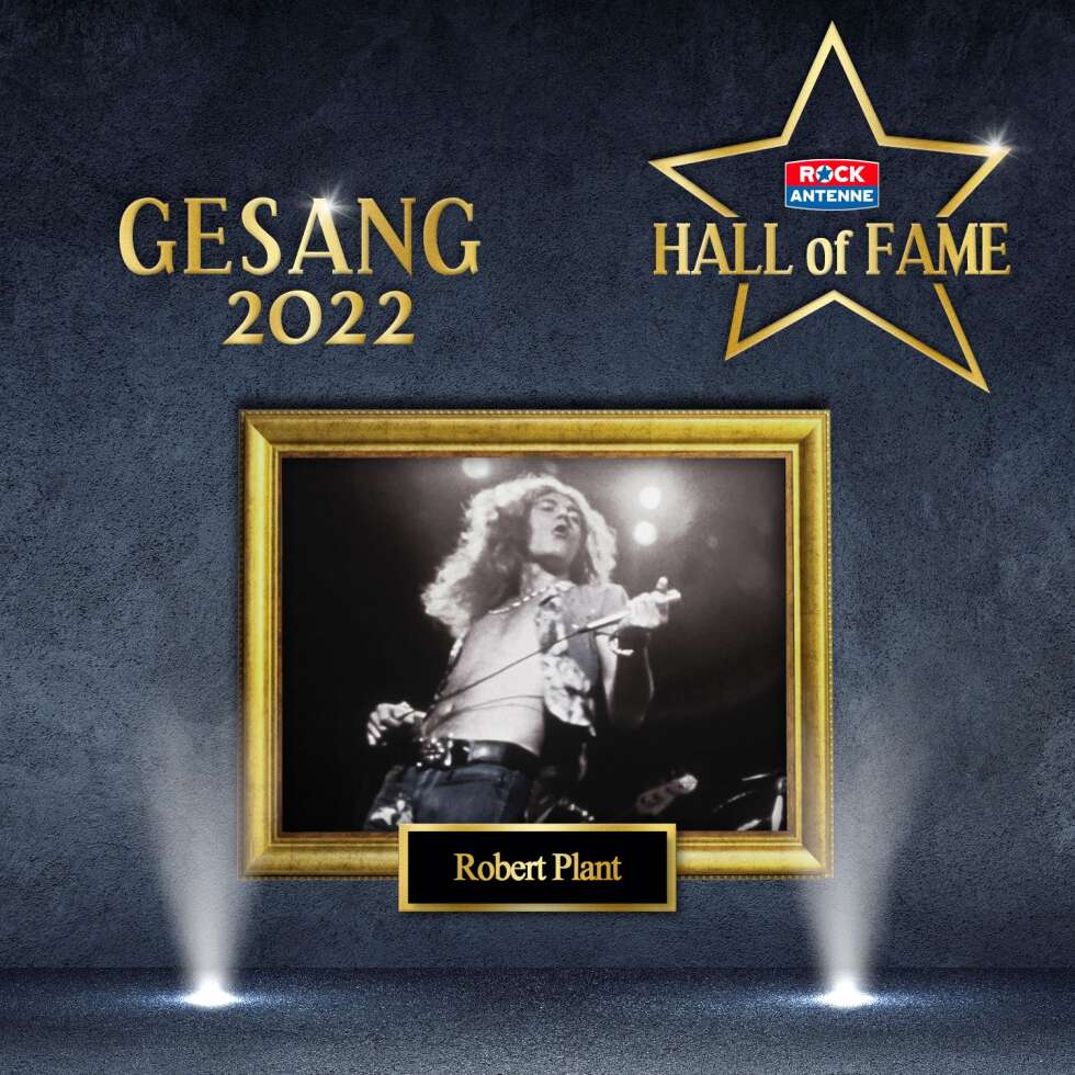 Bild der ROCK ANTENNE Hall of Fame - Gewinner Kategorie Gesang 2022: Robert Plant