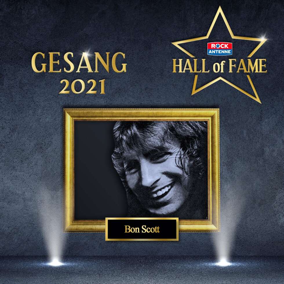 Bild der ROCK ANTENNE Hall of Fame - Gewinner Kategorie Gesang 2021: Bon Scott