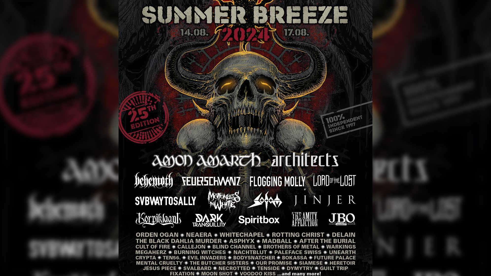 Das Summer Breeze Line Up 2024