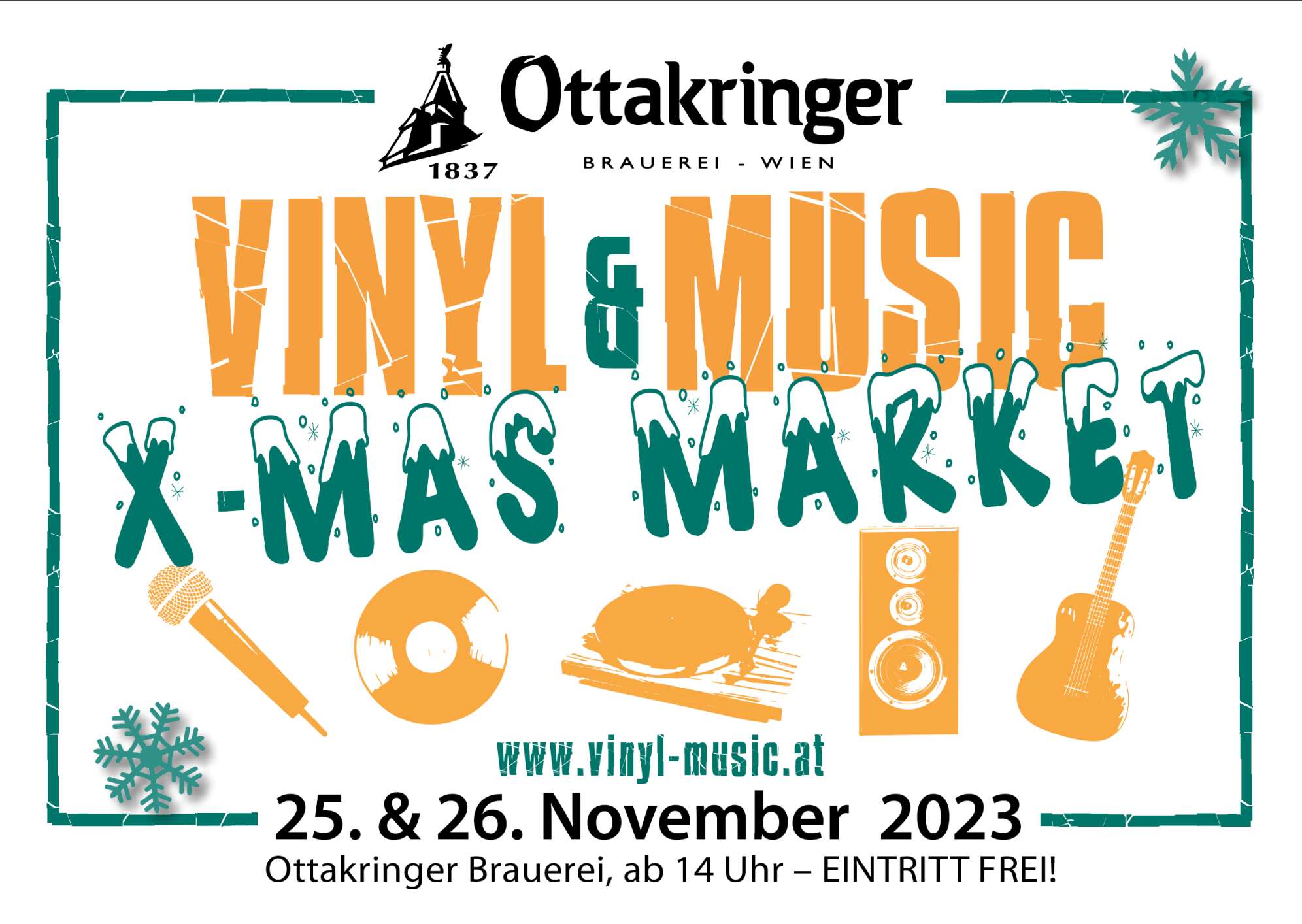 Logo des Vinyl & Music X-MAS Markets 2023