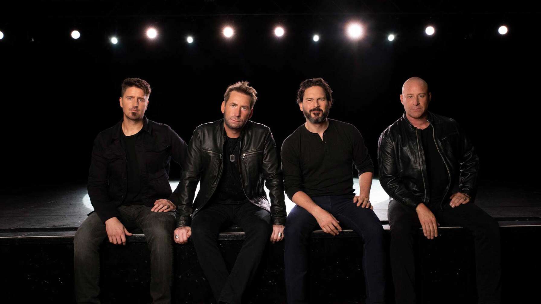 Ein Gruppenfoto der Band Nickelback
