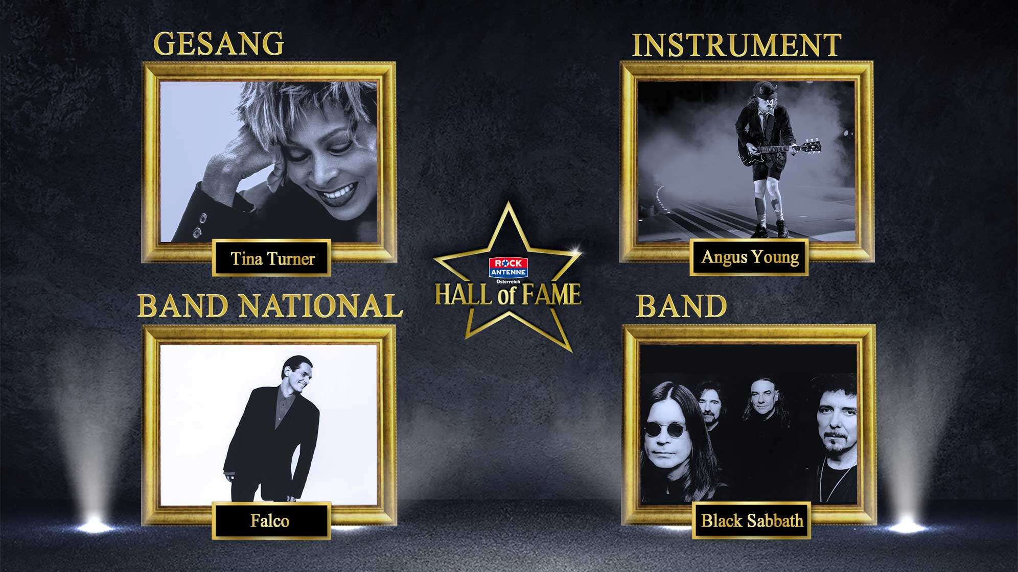 Die ROCK ANTENNE Hall of Fame Gewinner 2023: Tina Turner, Angus Young, die Scorpions und Black Sabbath