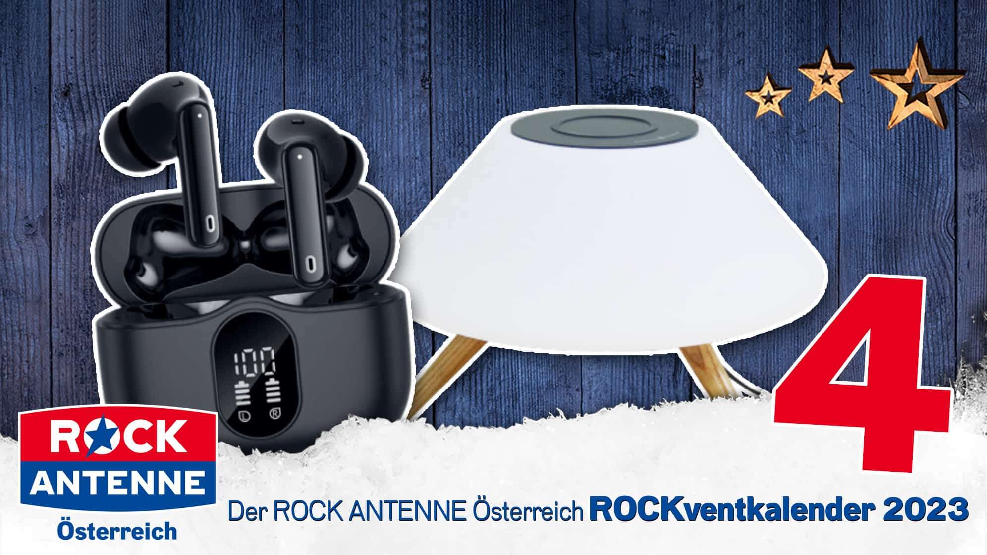 ROCK ANTENNE Österreich ROCKventskalender Türchen 4: Wireless Kopfhörer und ein Lautsprecher von NABO