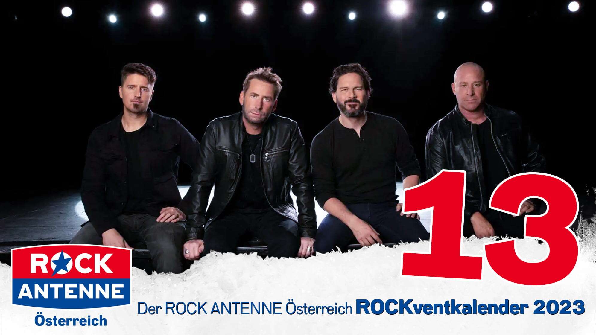 ROCK ANTENNE Österreich Rockventkalender Türchen 13: 2 Konzerttickets für NICKELBACK live in Wien 2024