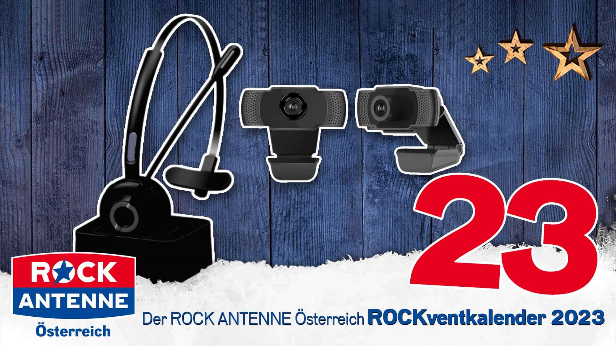 ROCK ANTENNE Österreich ROCKventskalender Türchen 23: NABO WCF 2100 Webcam und Wireless TVoice Headphone Freisprecher