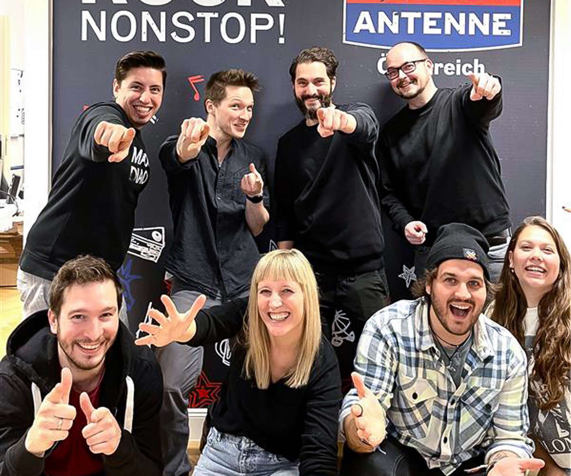 Das Team von ROCK ANTENNE Österreich