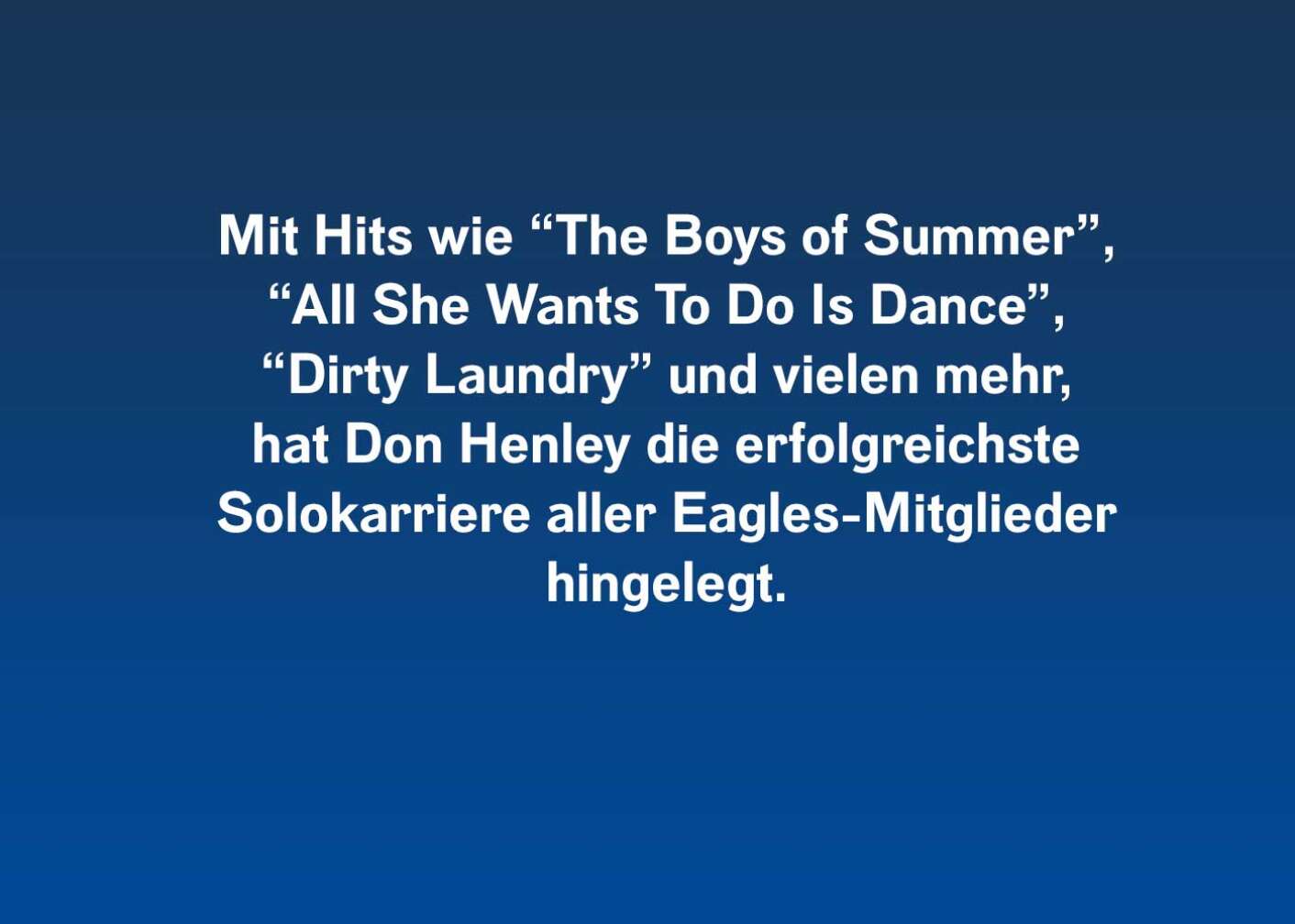 10 Fakten über Don Henley (Mit Hits wie)
