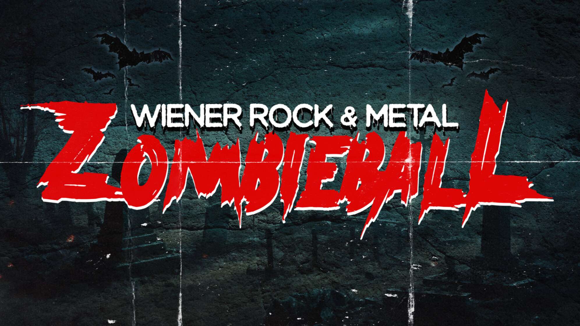 Plakat mit Logo des Wiener Rock & Metal Zombieballs 2024