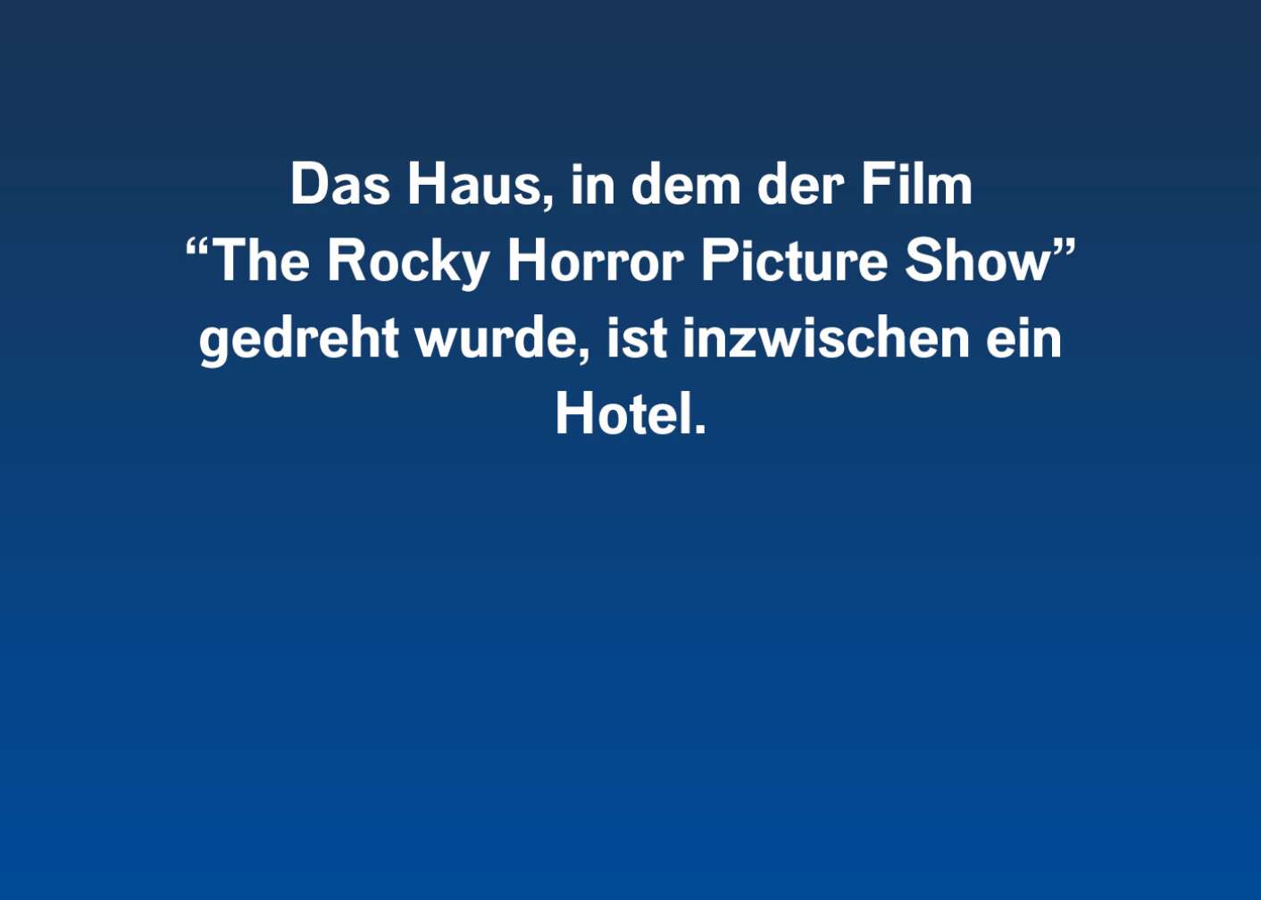 10 Fakten über "The Rocky Horror Picture Show"