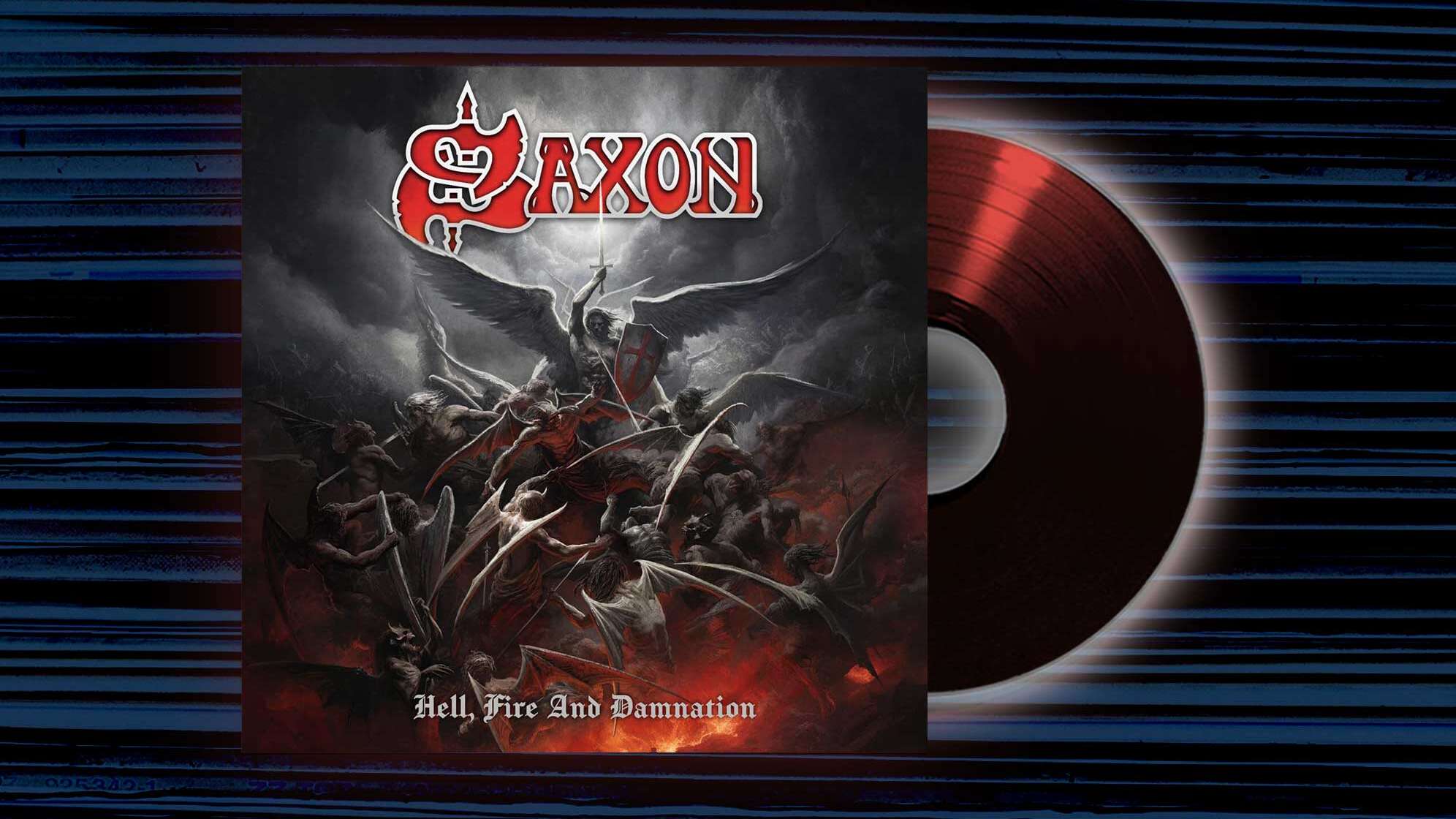 Das Cover von Saxon "Hell Fire and Damnation"