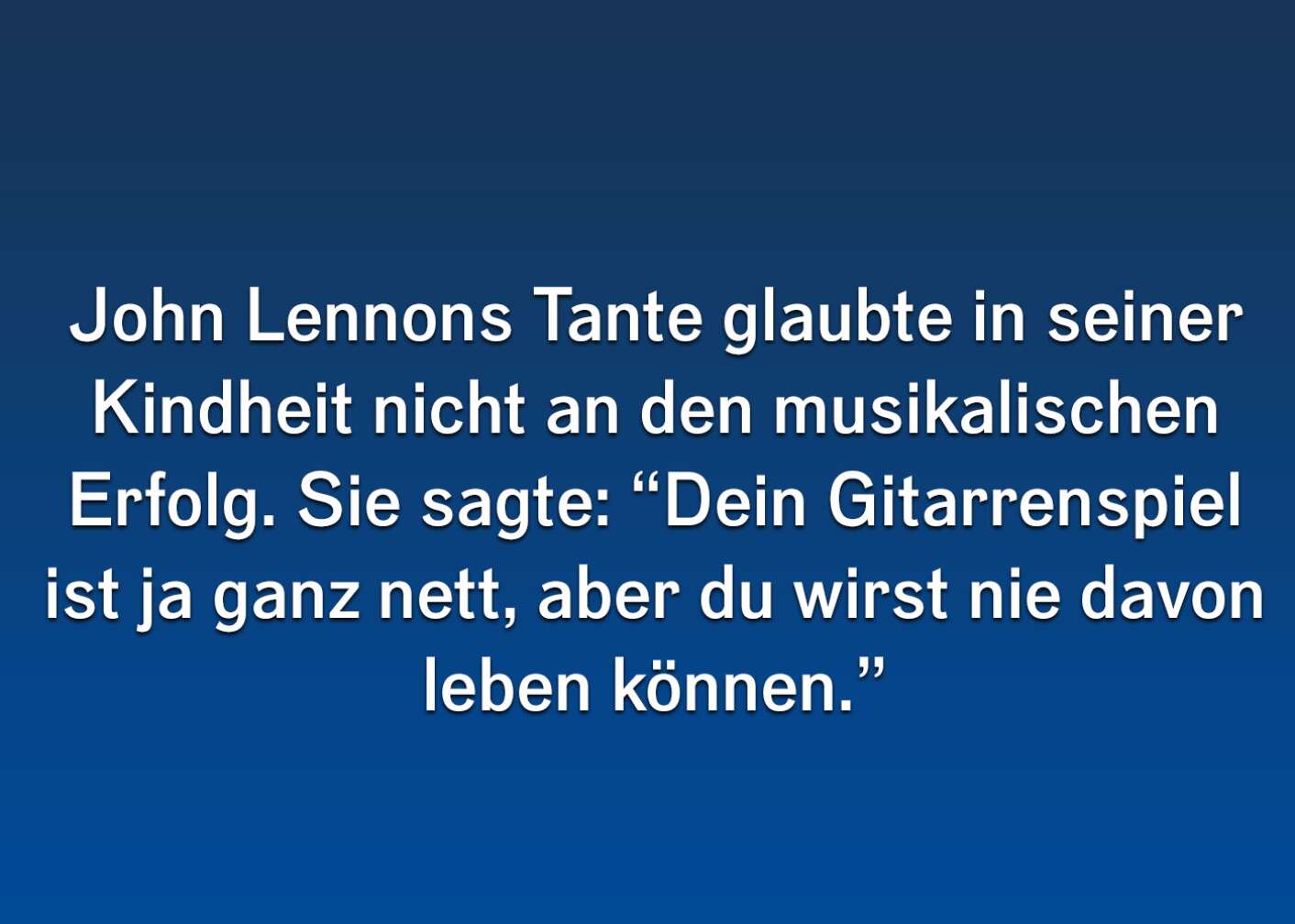 John Lennon - Fun Facts