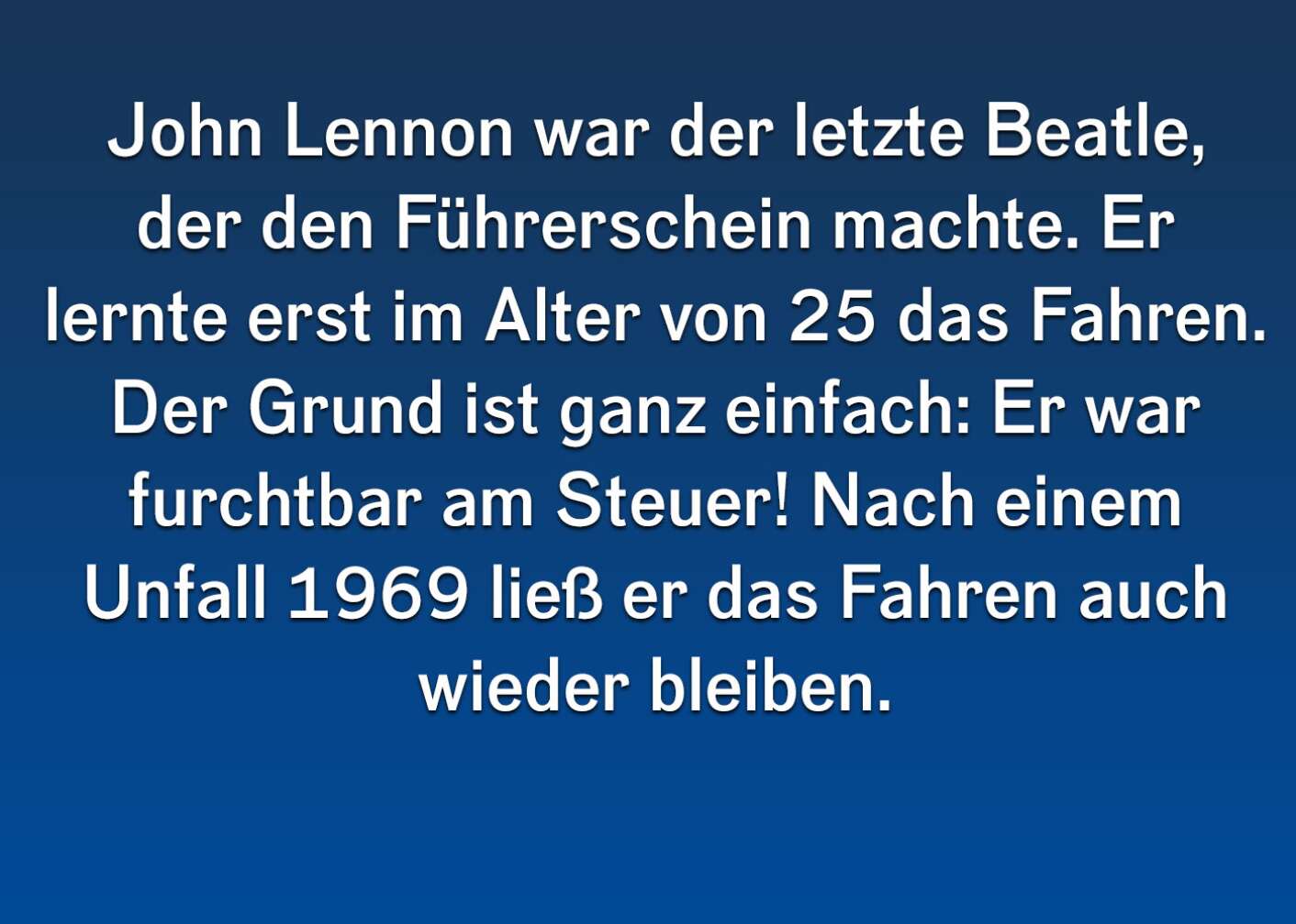 John Lennon - Fun Facts