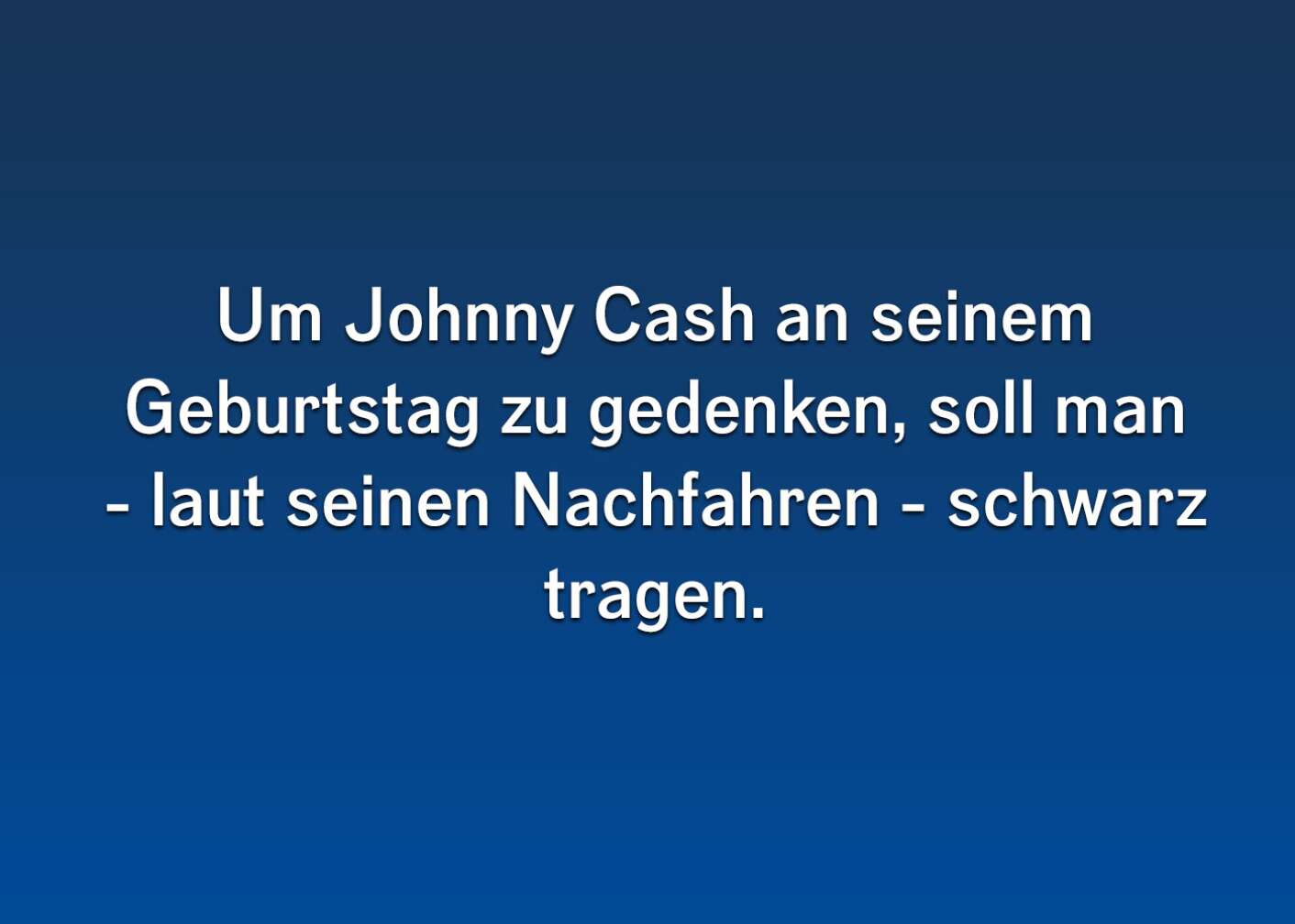 Johnny Cash Fun Facts