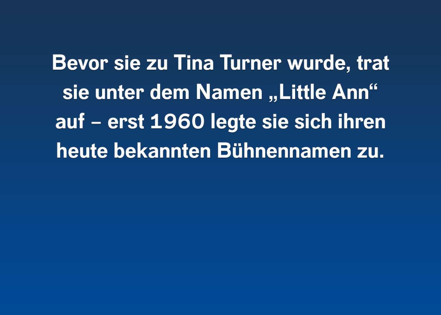 10 Fakten über Tina Turner