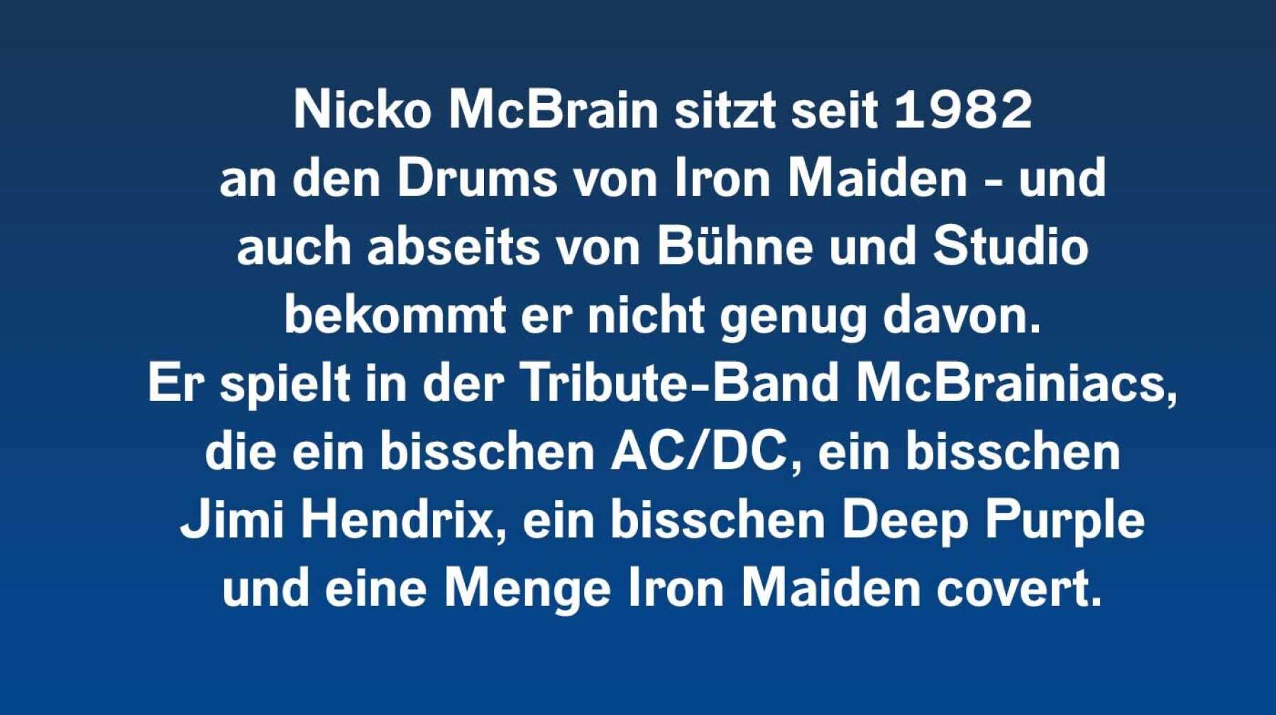 7 Fakten über Nicko McBrain #1