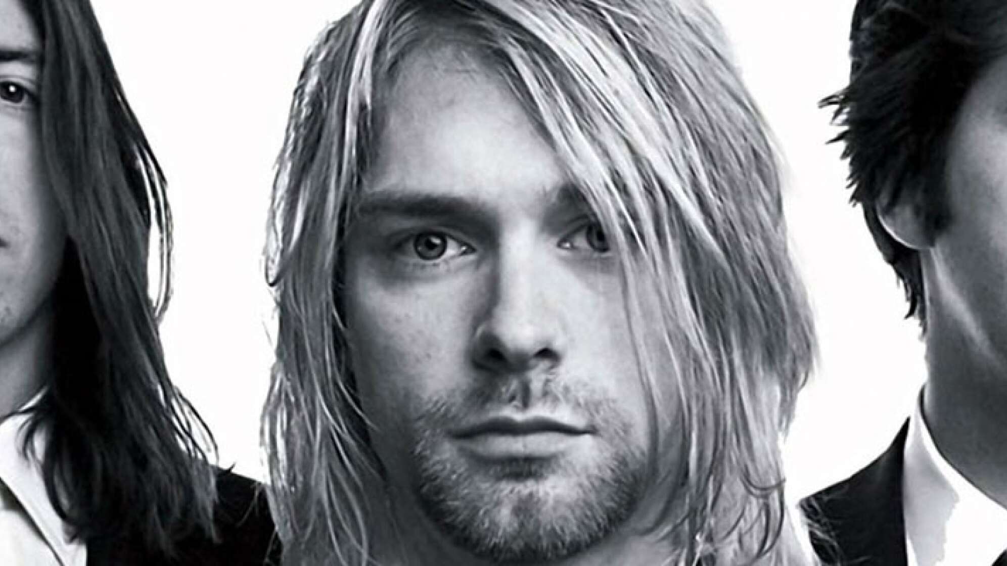 Nirvana in schwarz weiss mit Portraits