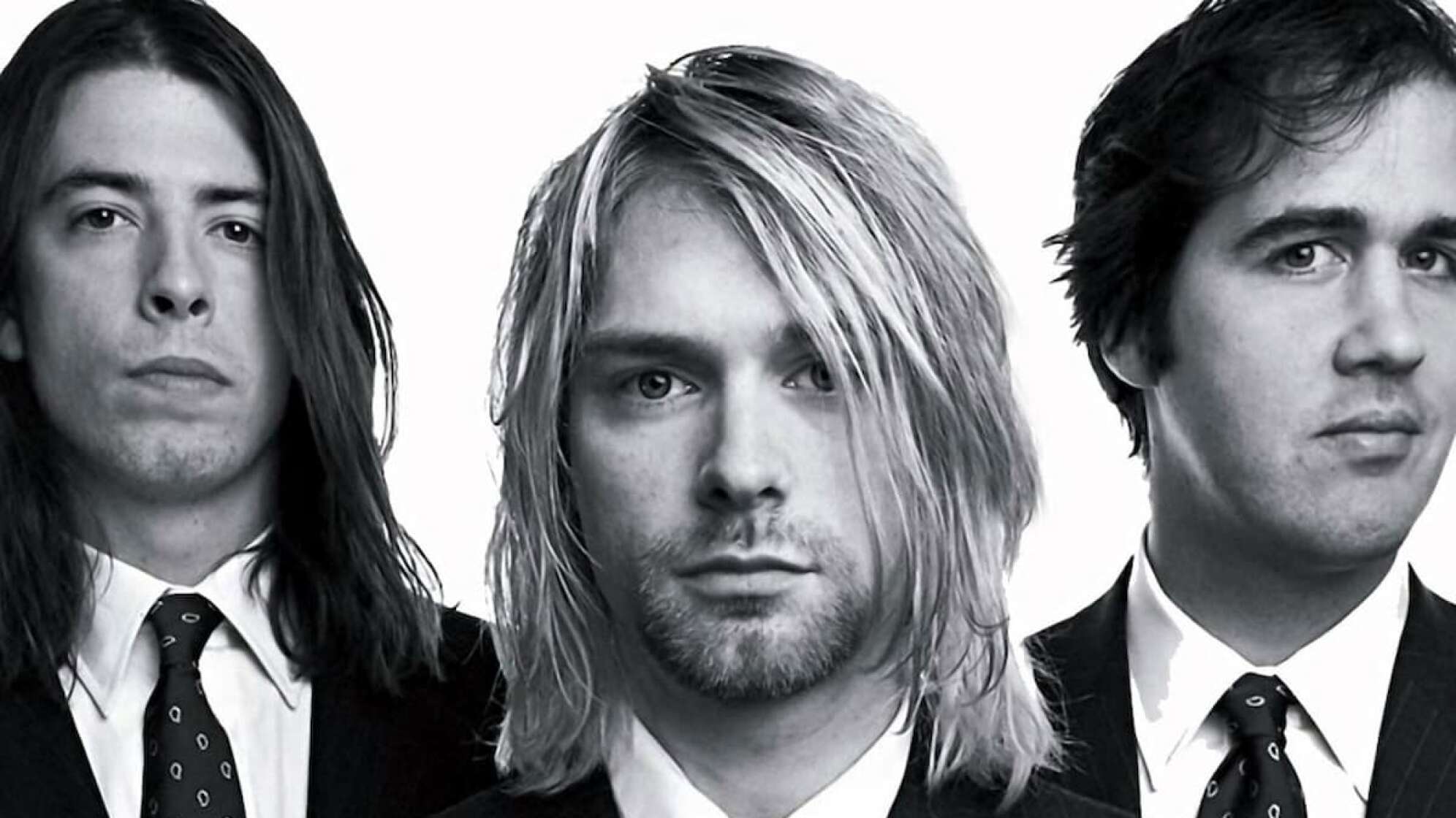 Gruppenfoto der Band Nirvana