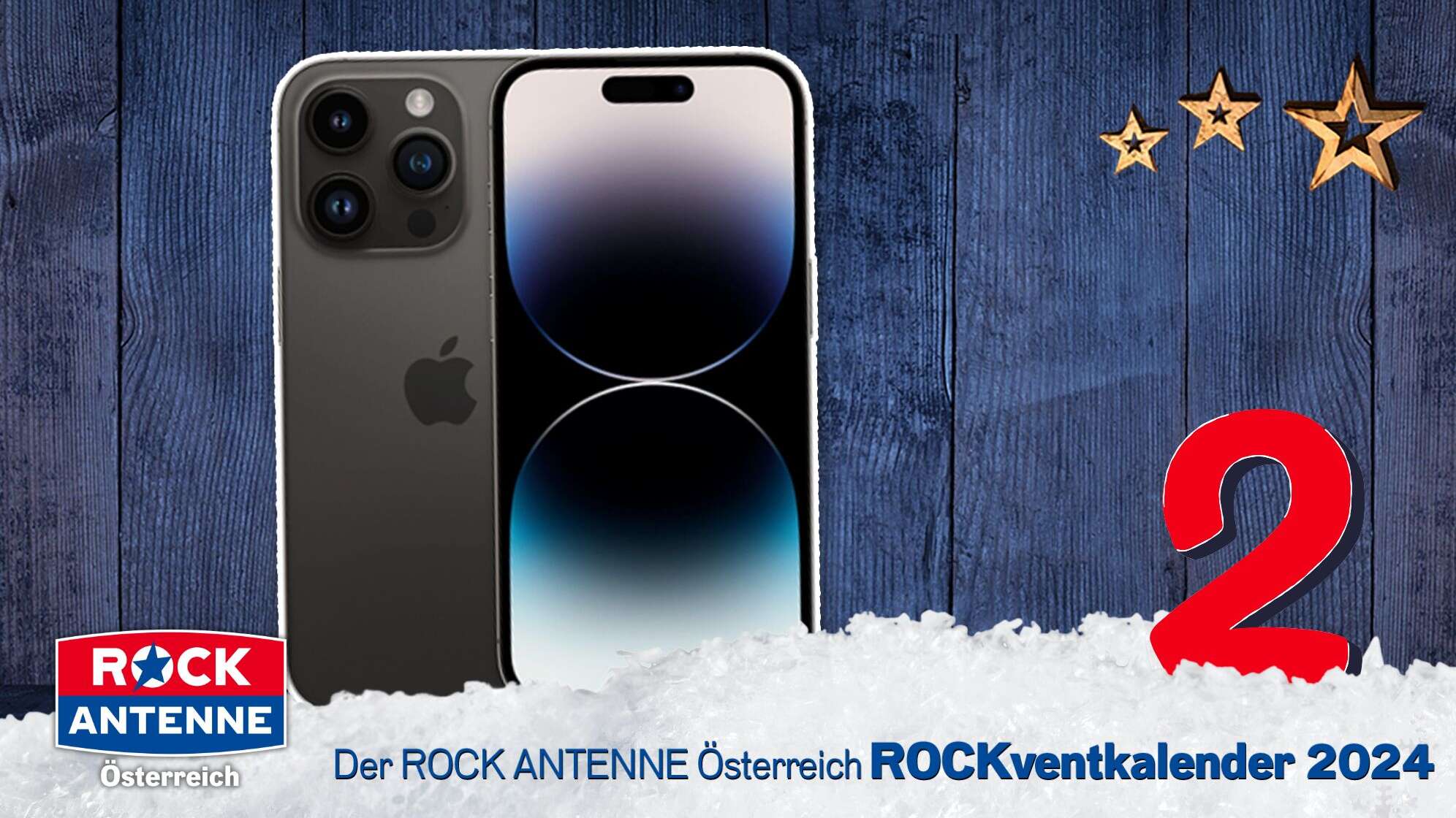ROCK ANTENNE Österreich Rockventkalender Türchen 1: ein iPhone 14 Plus